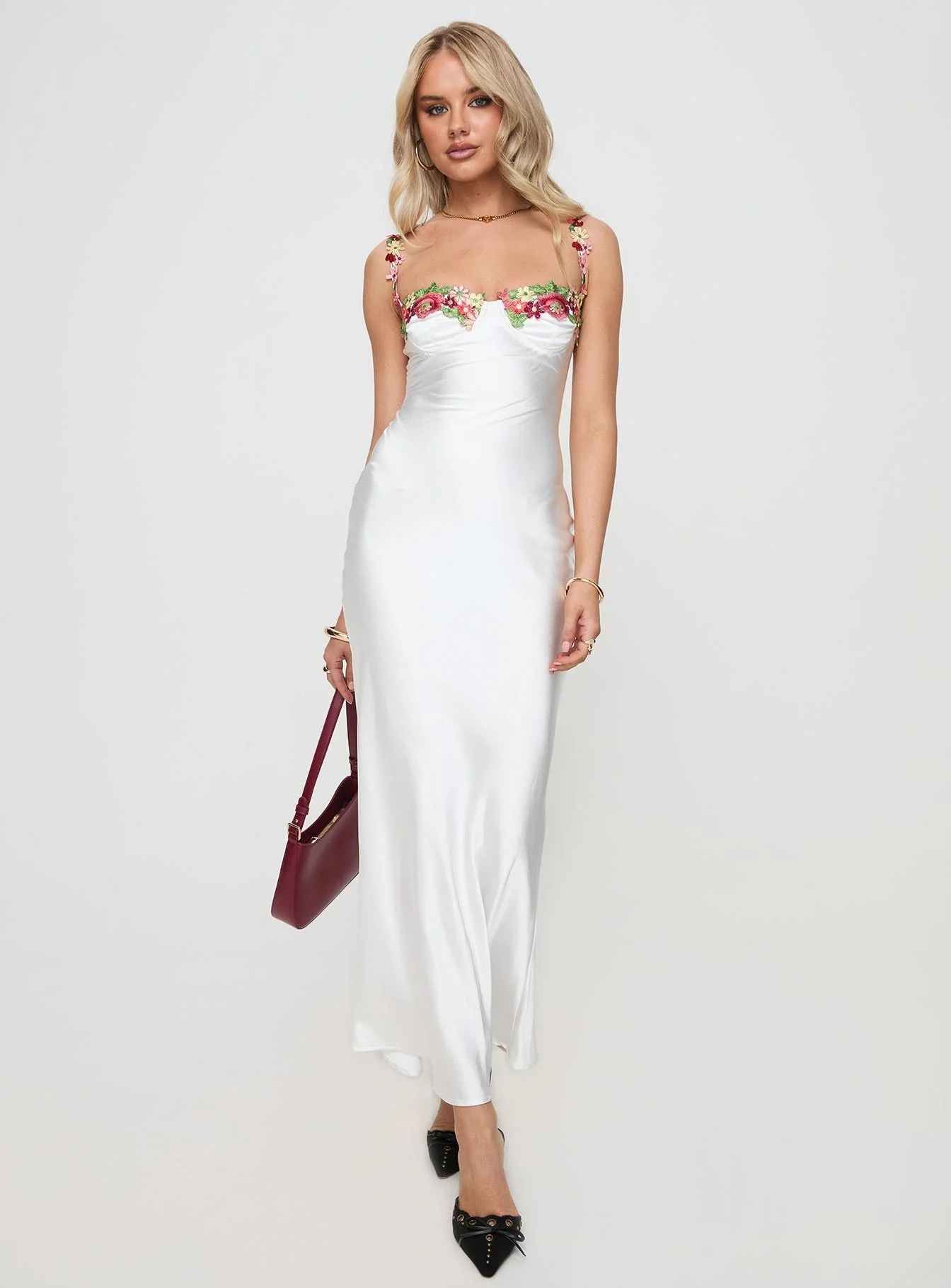Kenzie Maxi Dress White - Image 3