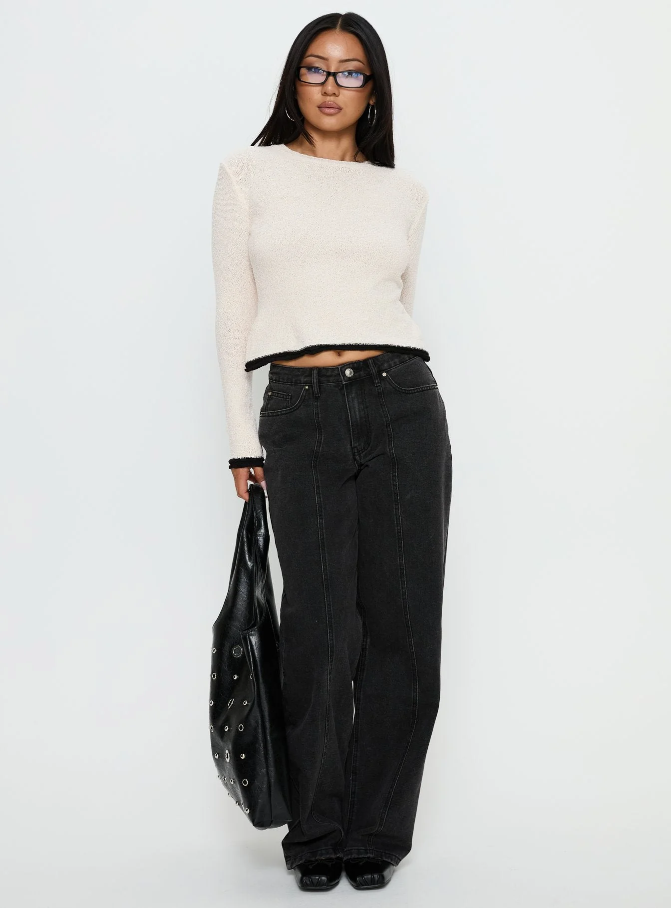 Keree Lightweight Knit Sweater Cream - Image 3