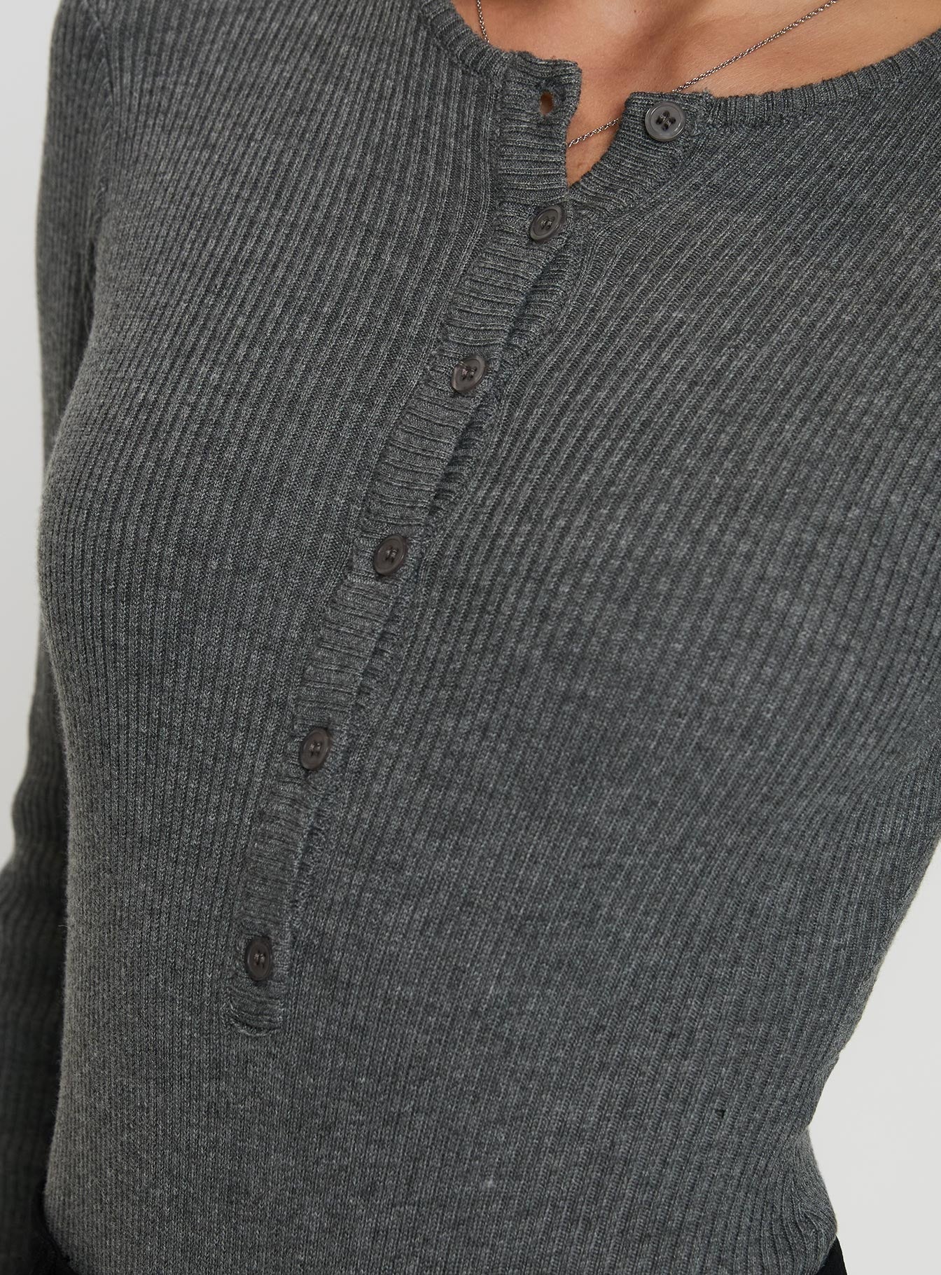 Kerra Long Sleeve Bodysuit Charcoal - Image 6