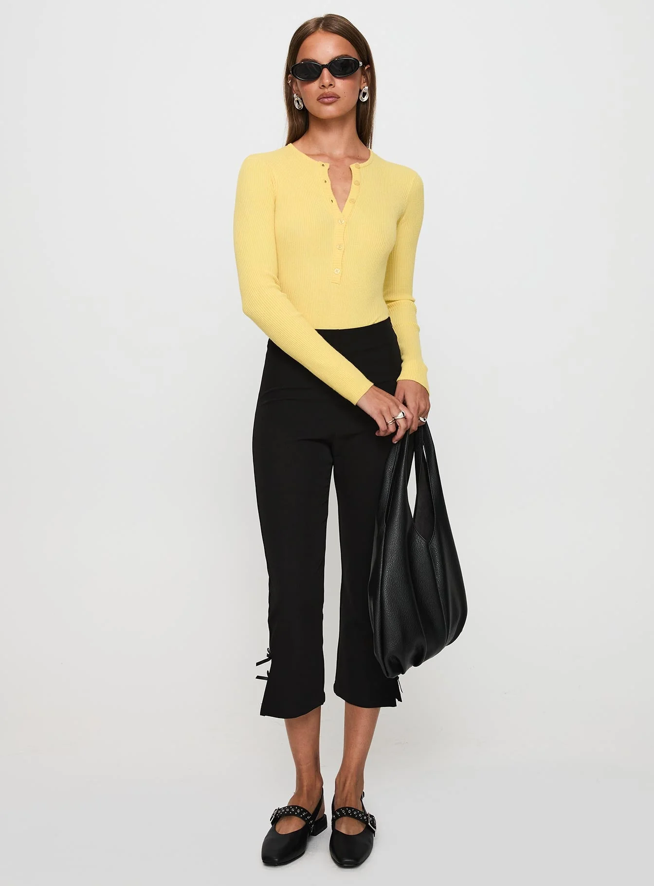 Kerra Long Sleeve Bodysuit Lemon - Image 3