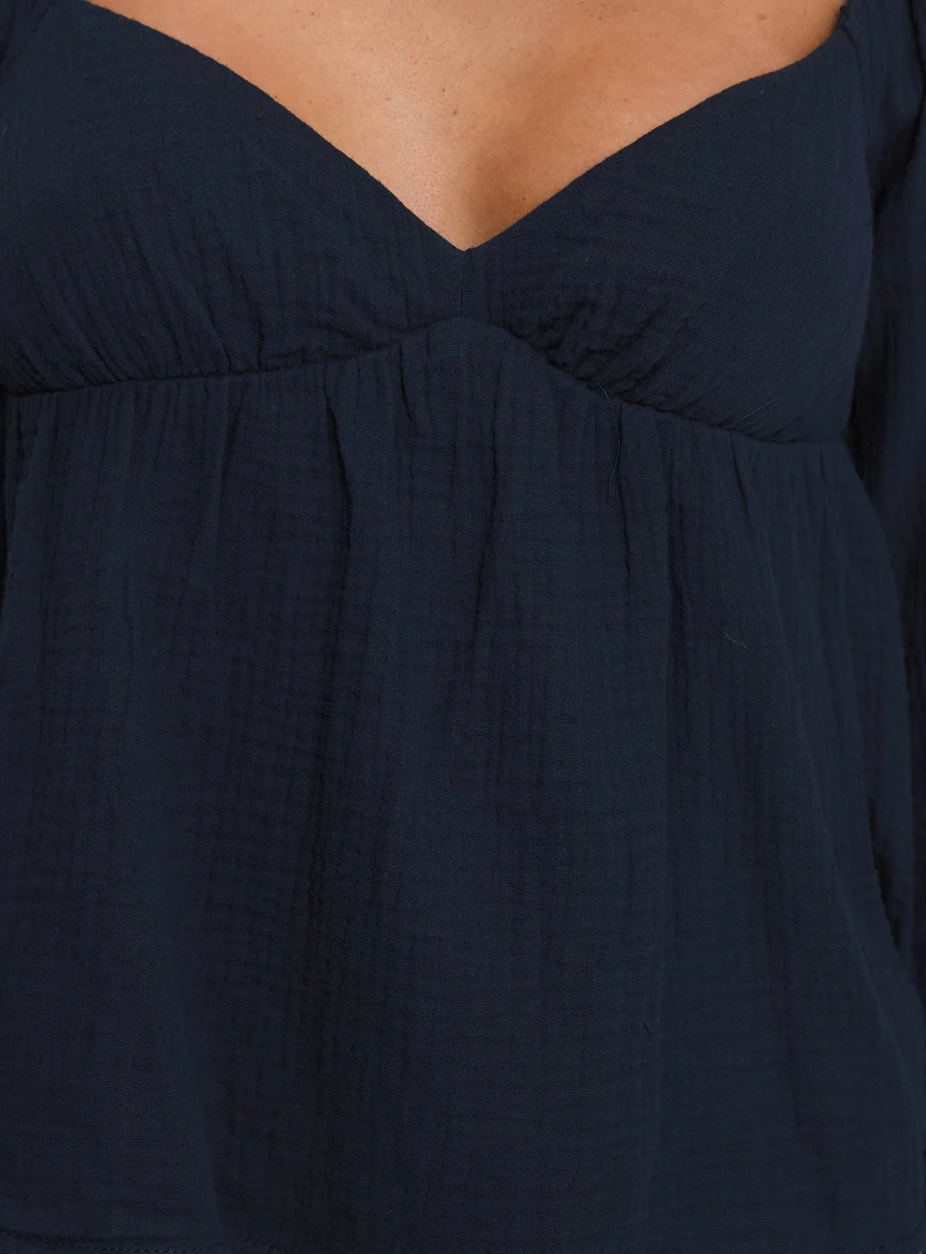 Khalea Long Sleeve Top Navy - Image 5