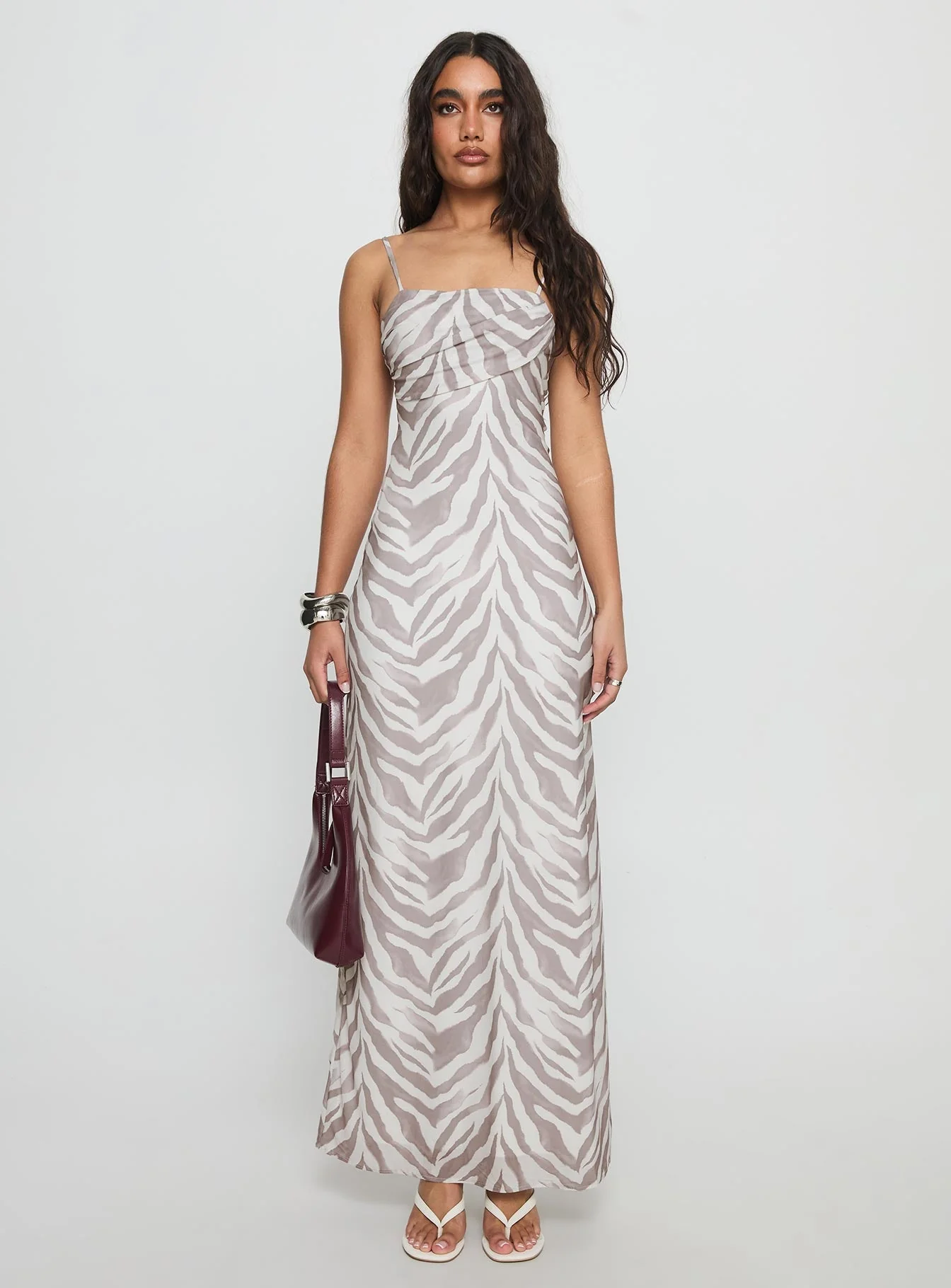 Kierra Mesh Maxi Dress Zebra - Image 7