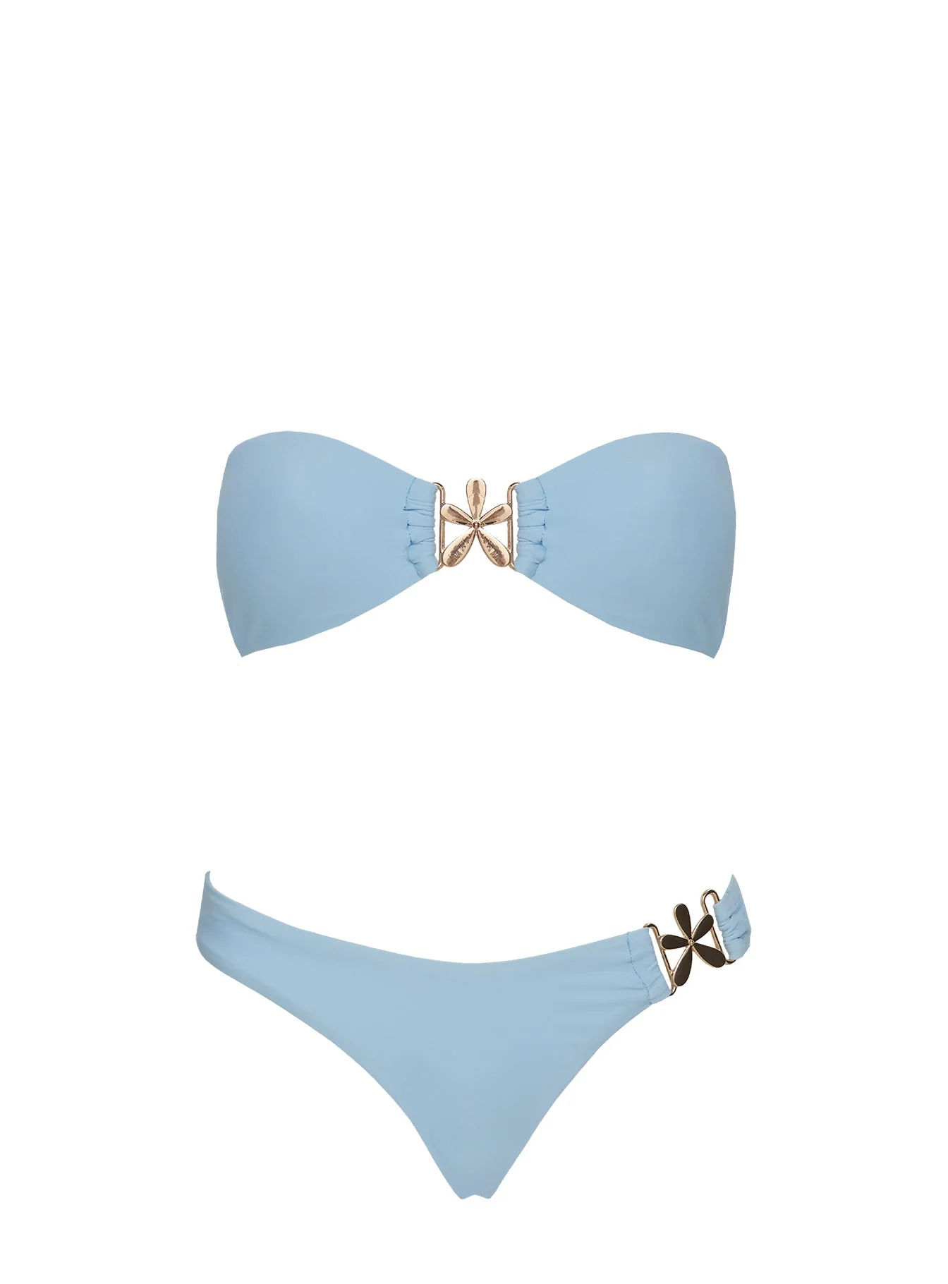 Kingfisher Hardware Bandeau Bikini Top Blue - Image 5