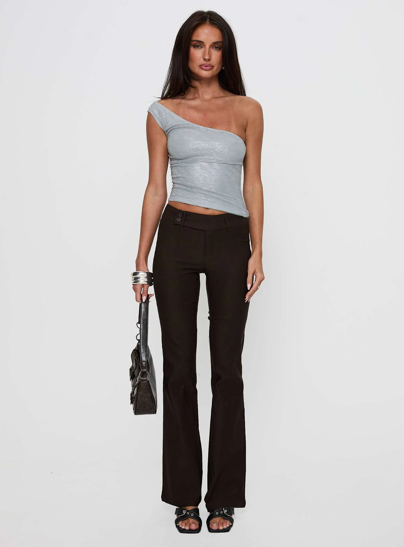 Kinkirk Flared Pants Chocolate Petite - Image 7