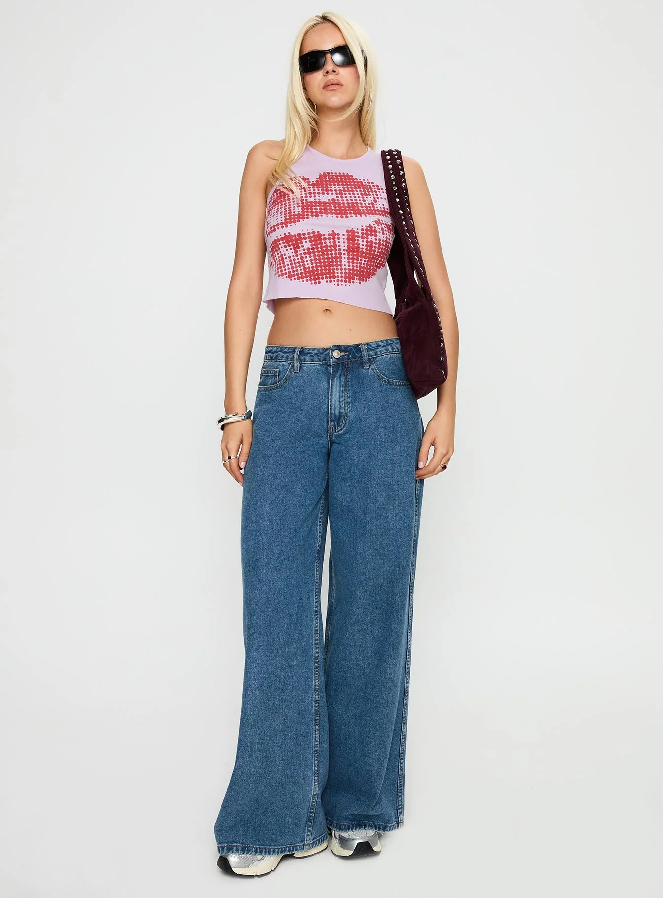 Kiss Of Love Graphic Top Purple - Image 3