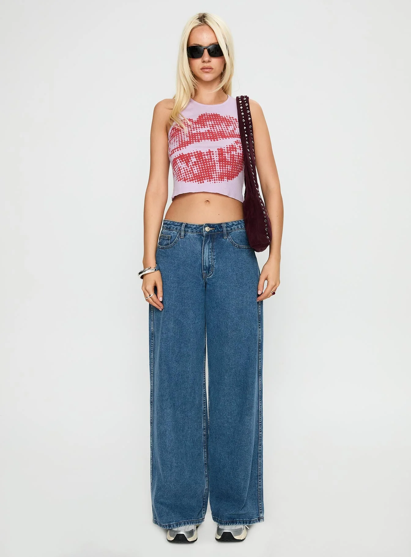 Kiss Of Love Graphic Top Purple - Image 7