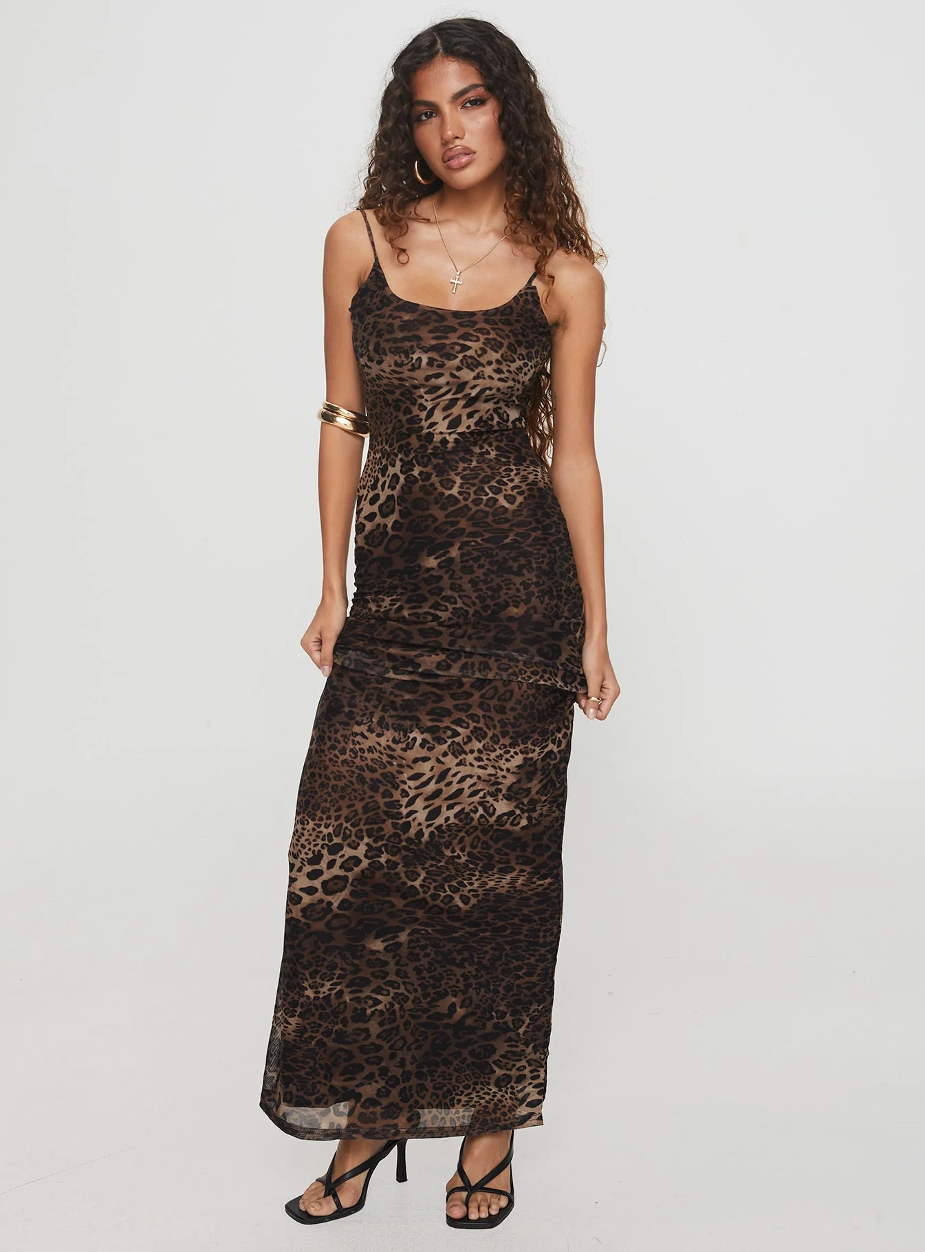 Knox Maxi Dress Leopard - Image 3