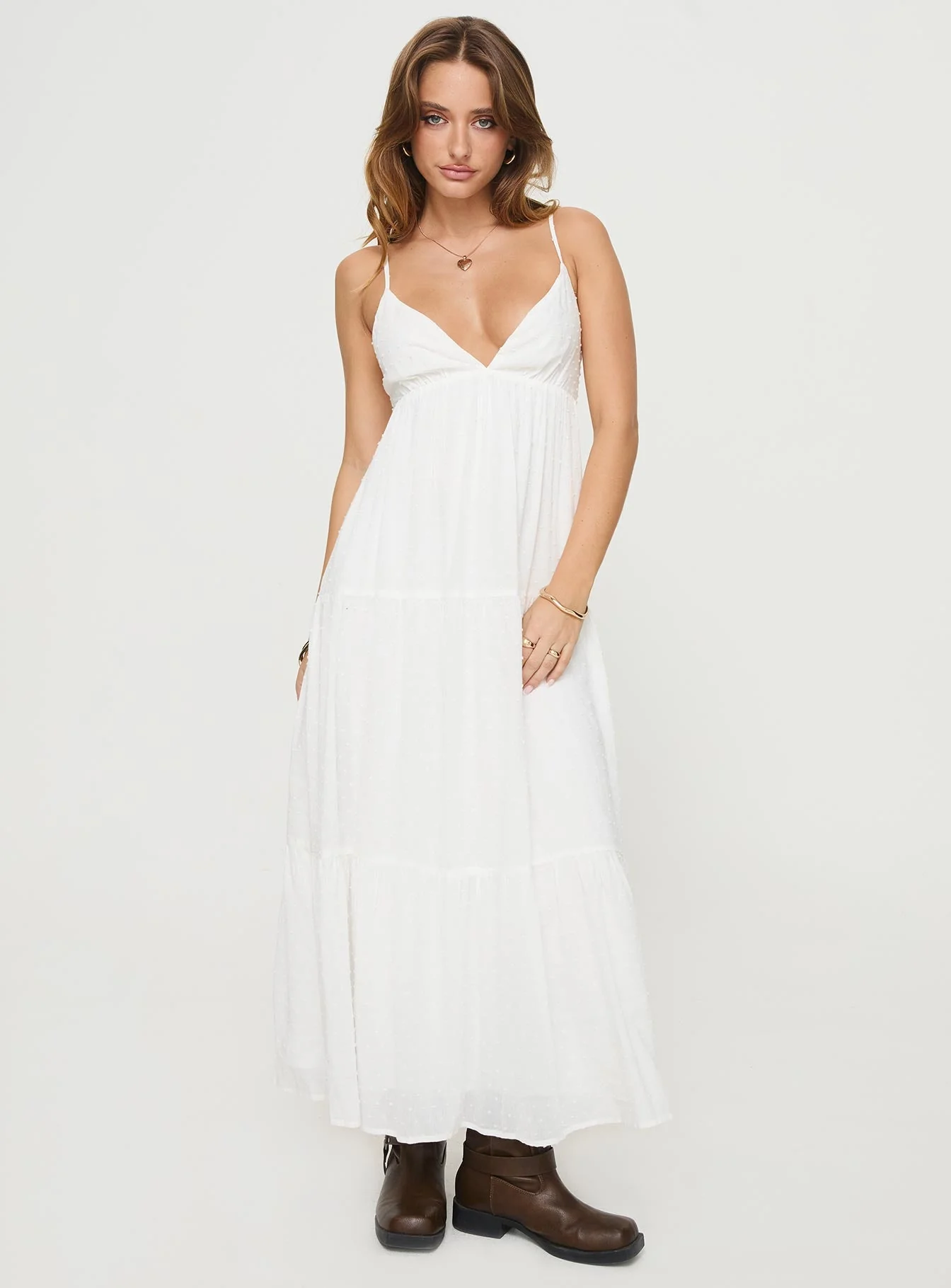 Koko Maxi Dress White - Image 2