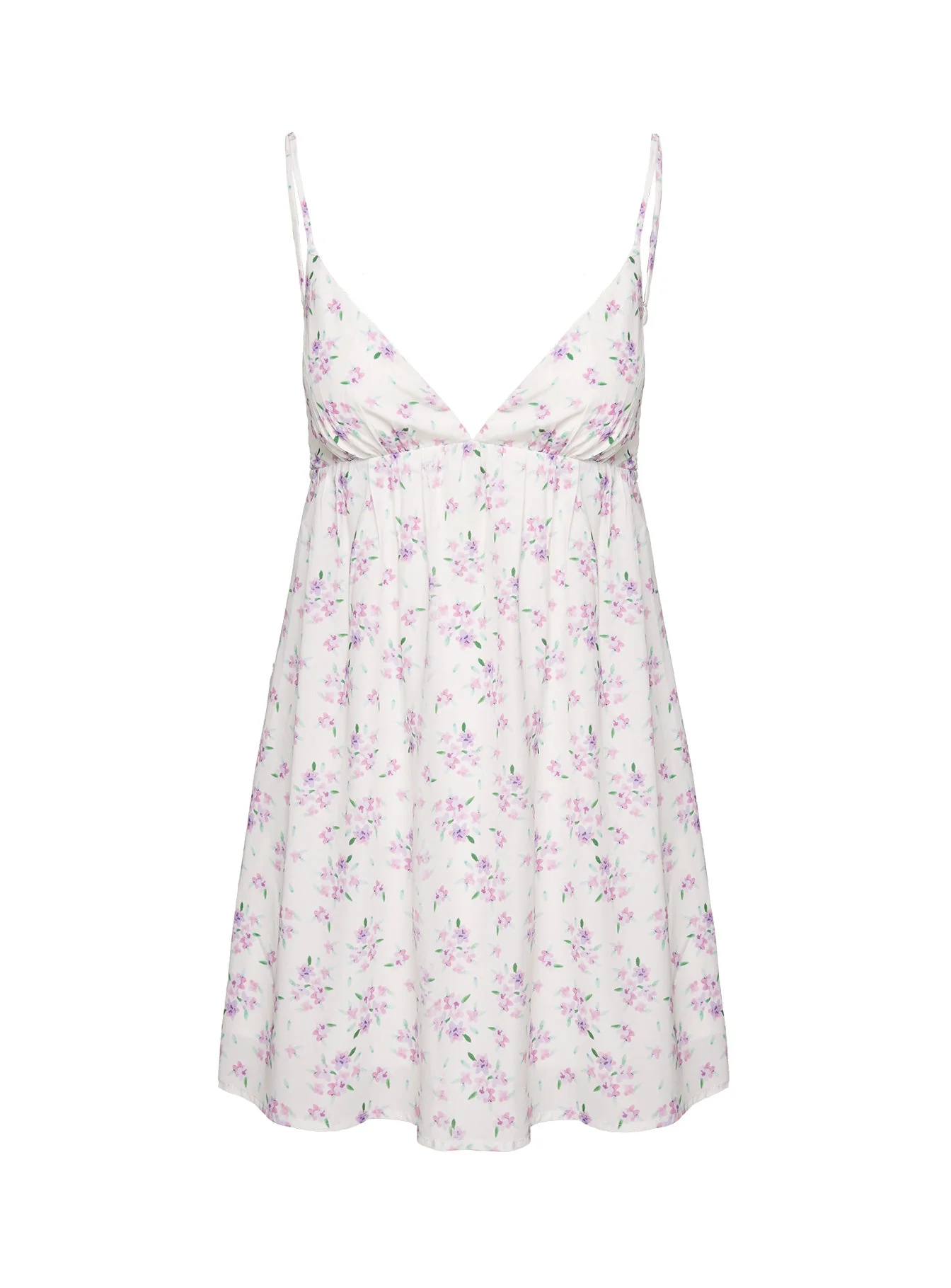 Koko Mini Dress Cream Floral - Image 5