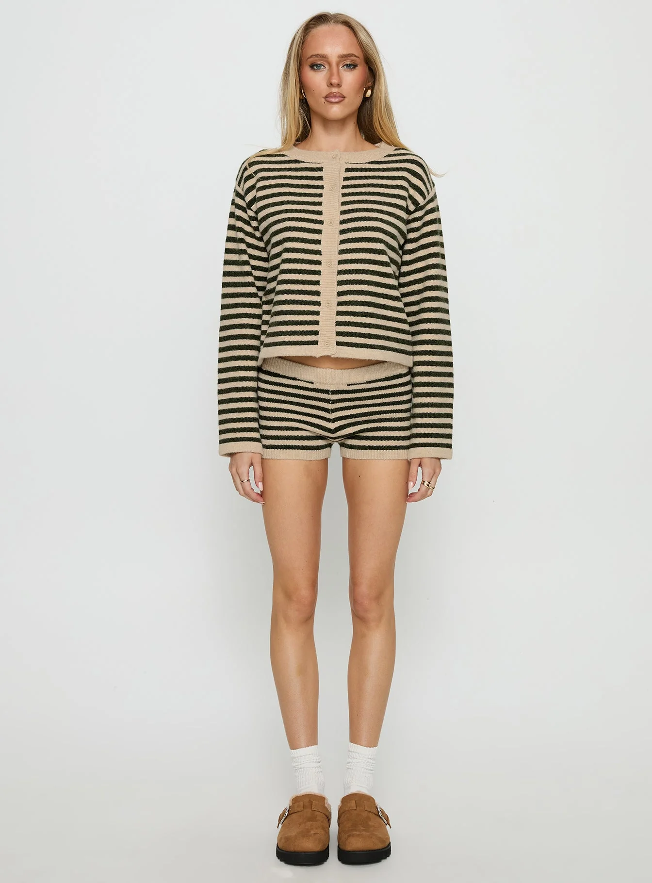 Kollens Knit Micro Short Beige Multi - Image 7