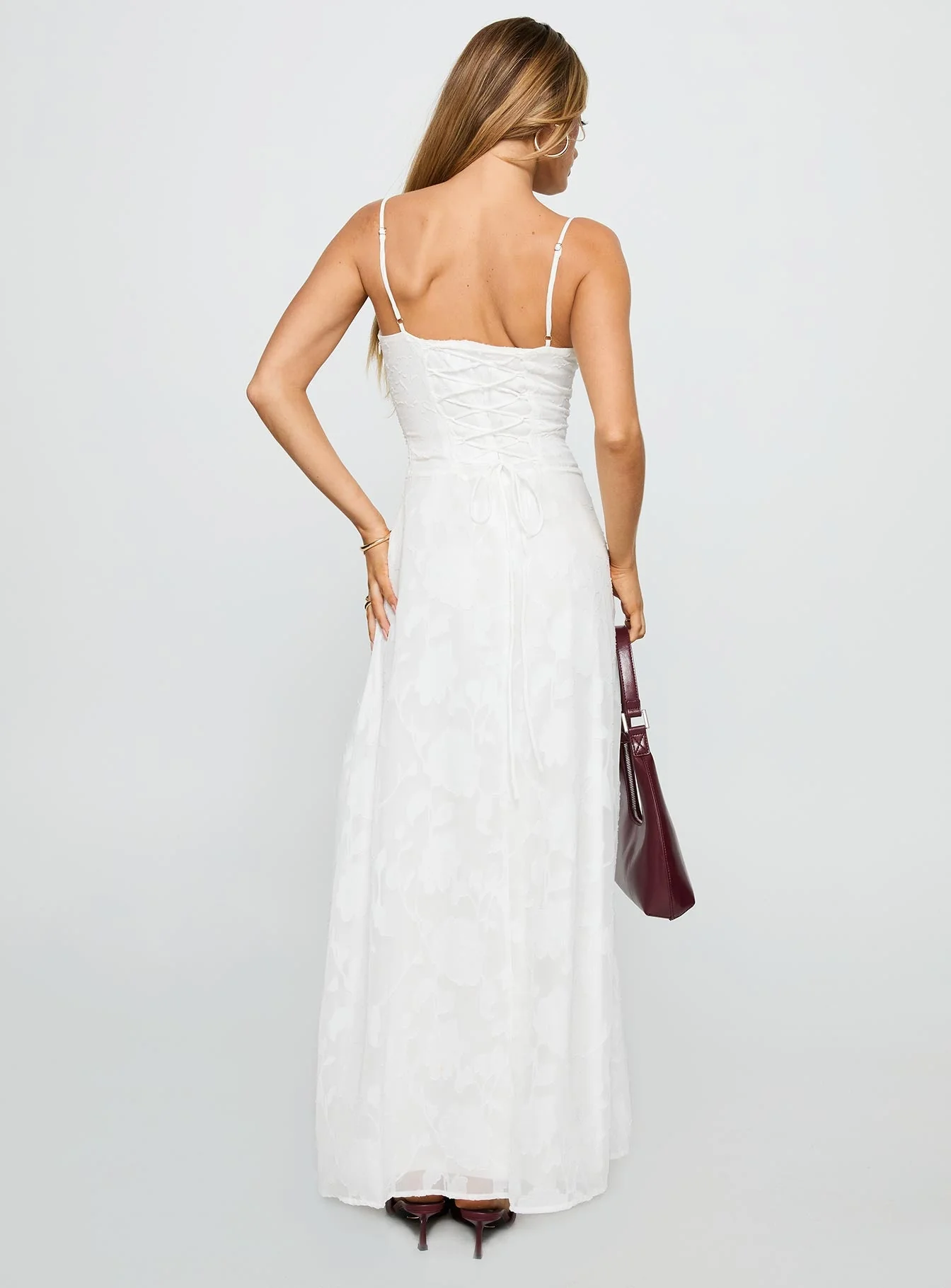 Kosetta Burnout Maxi Dress White - Image 5
