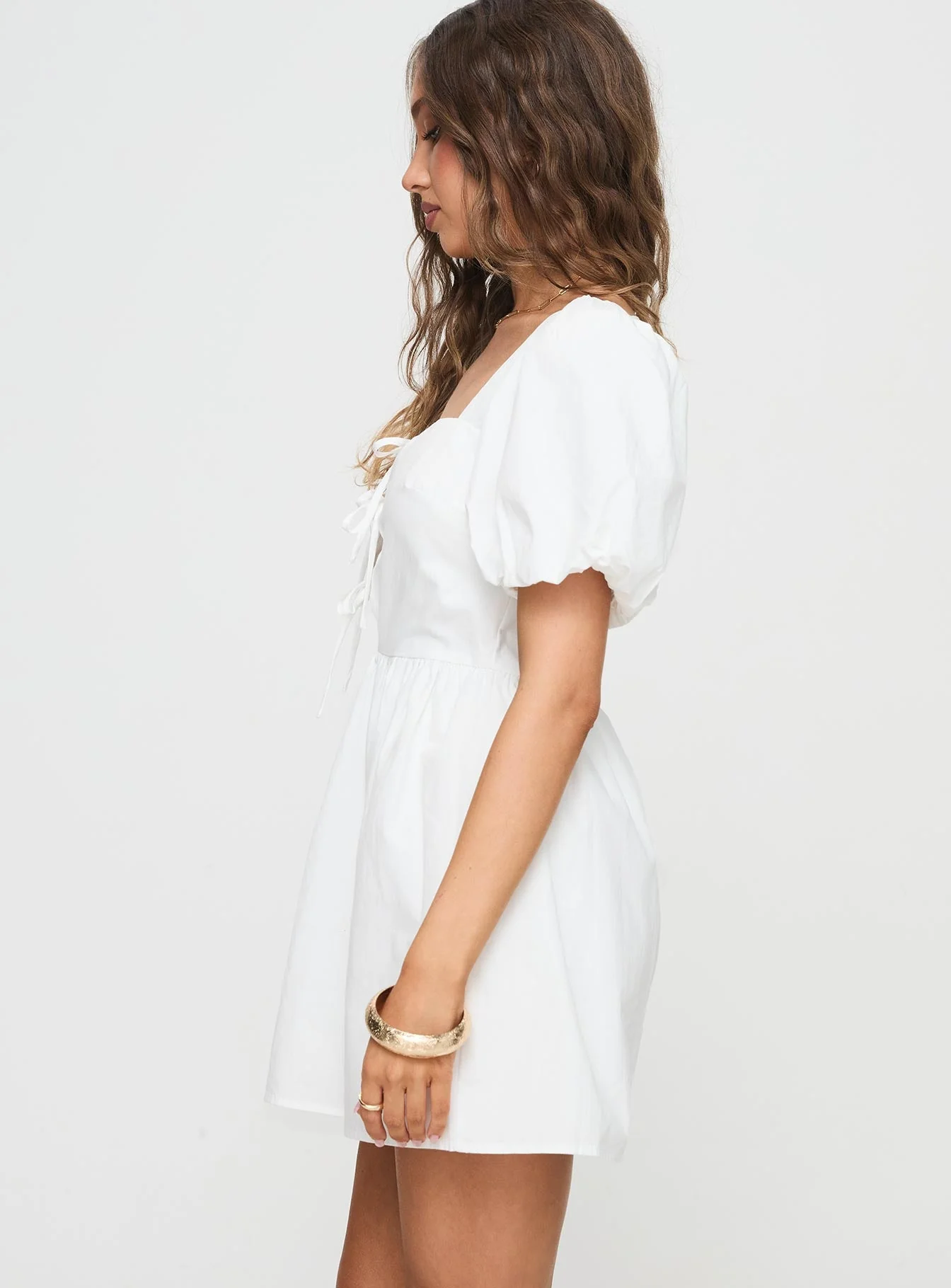 Kreamy Mini Dress White - Image 4