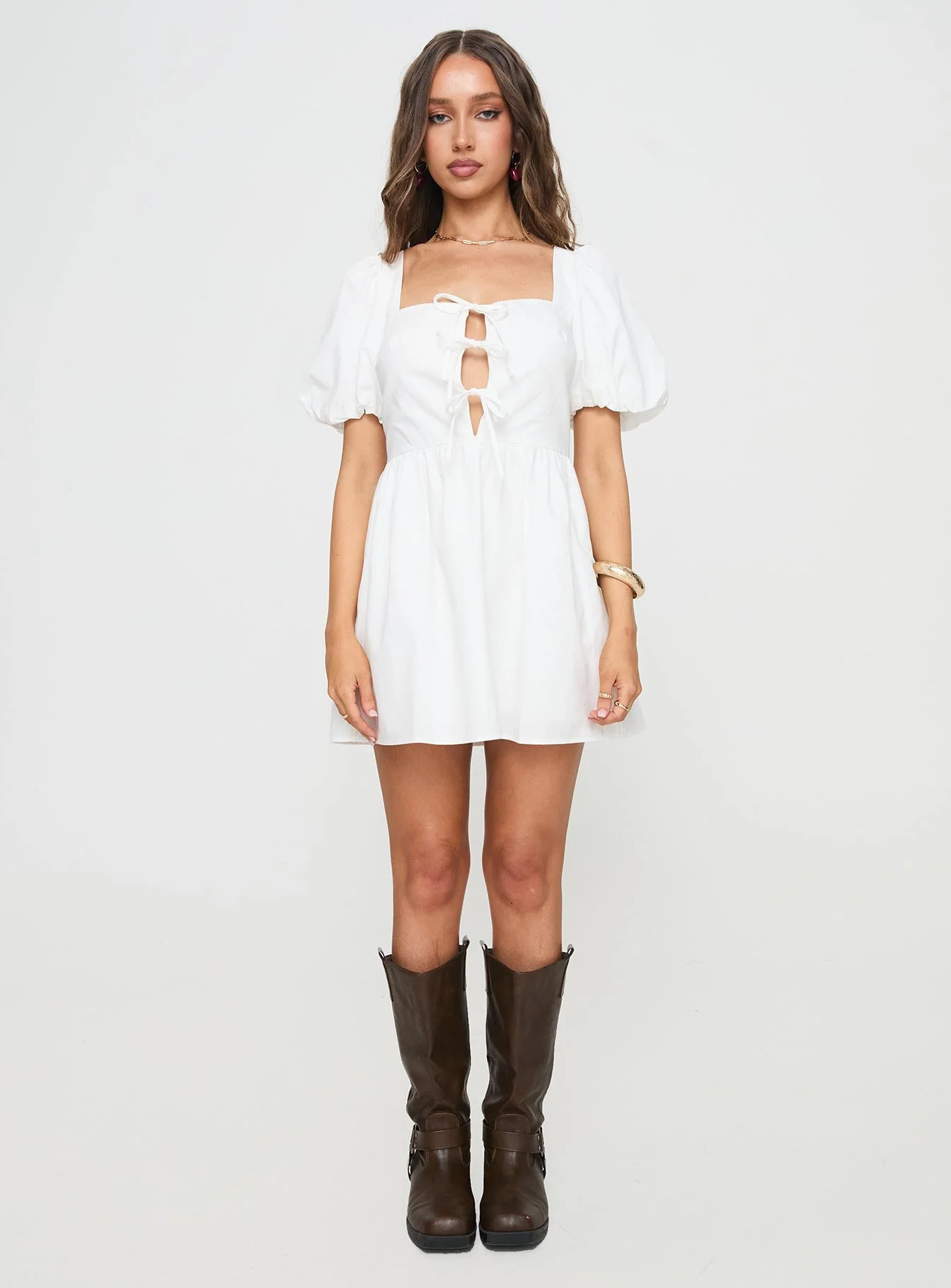 Kreamy Mini Dress White - Image 7