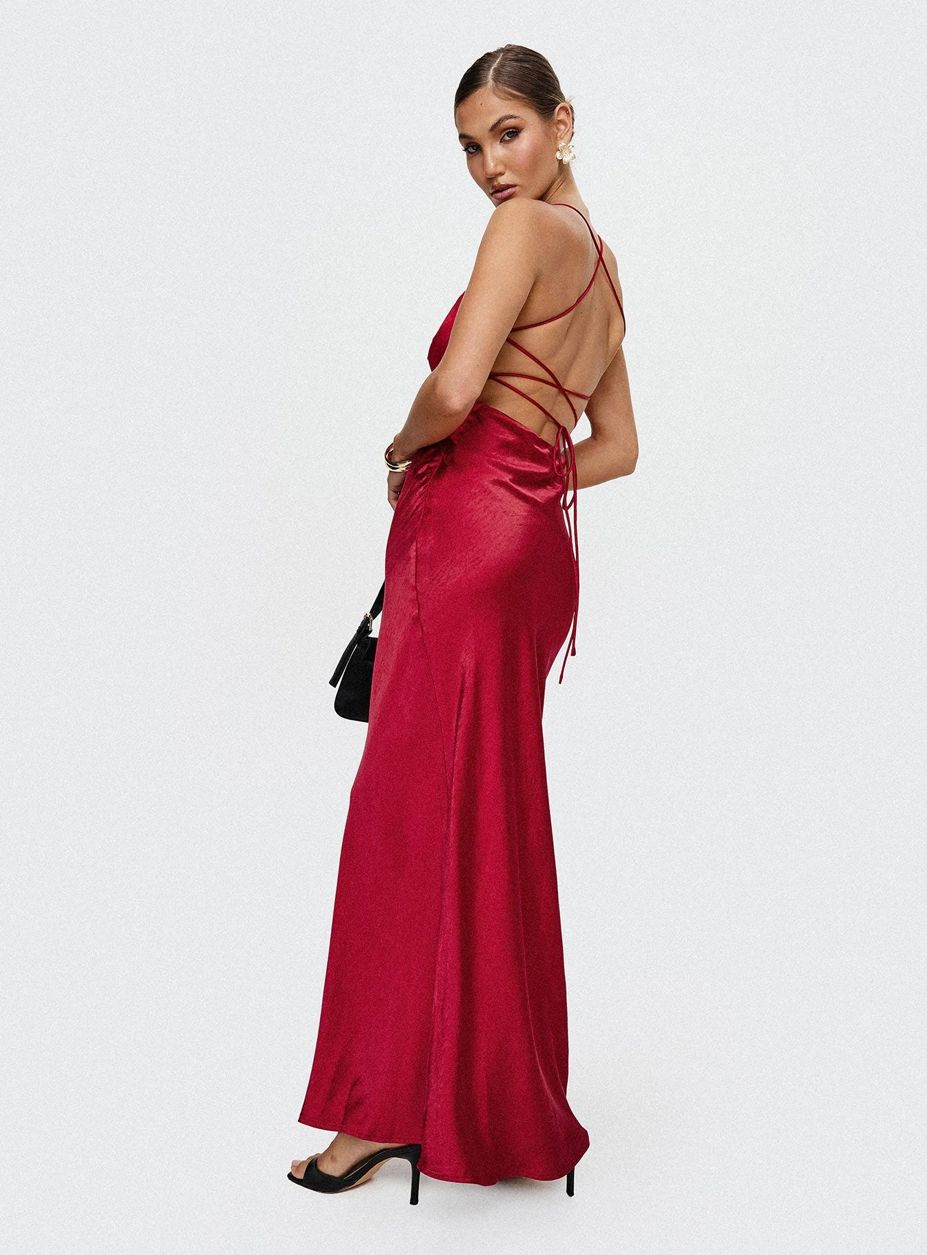 Kristelle Maxi Dress Red - Image 8