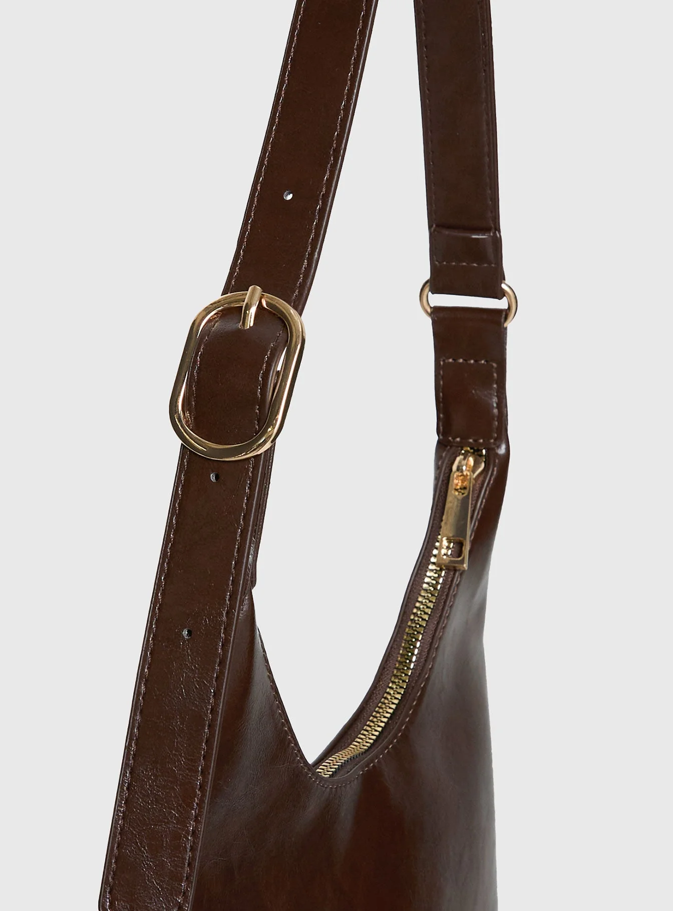 Lacen Medium Shoulder Bag Brown - Image 5