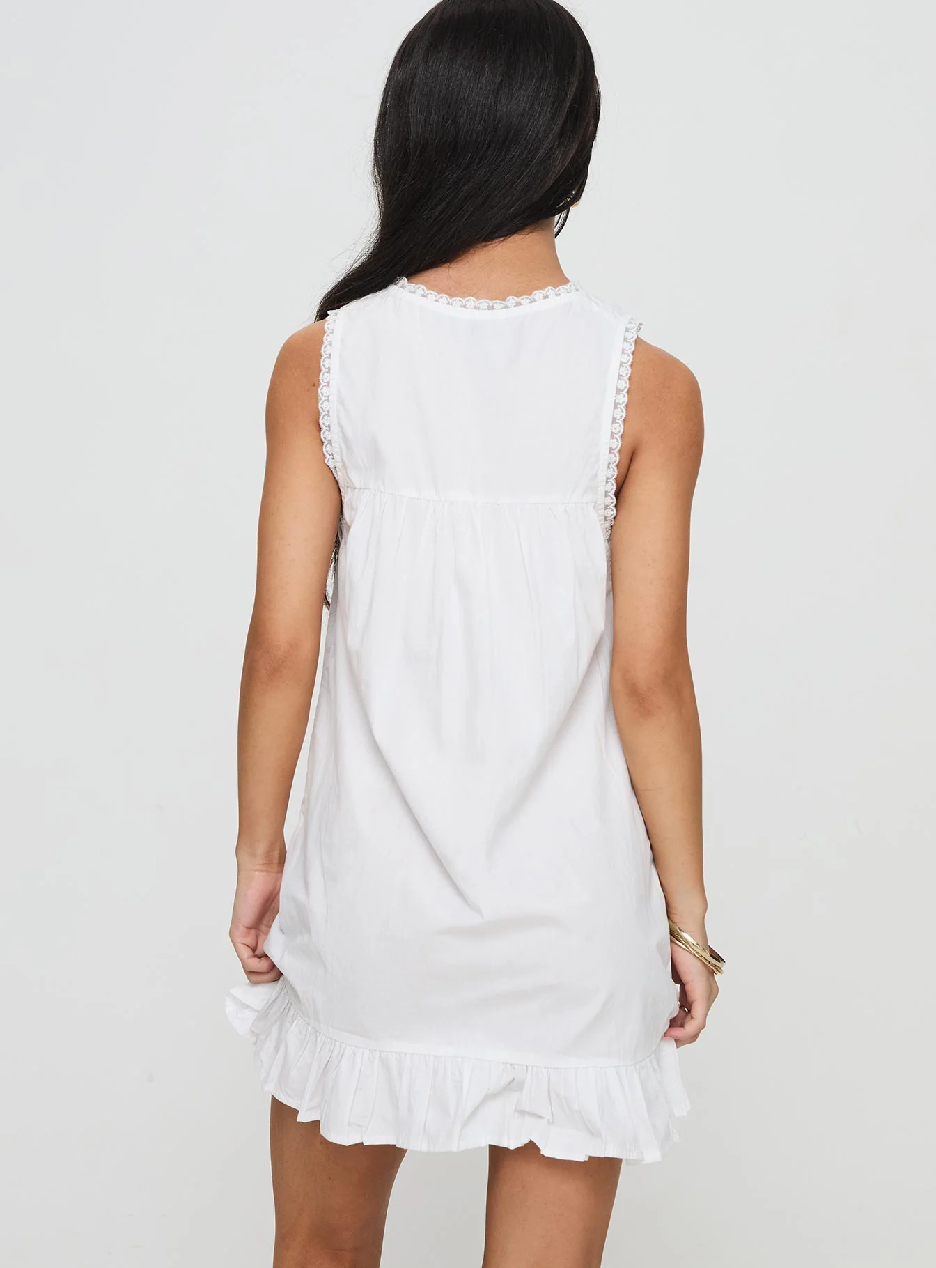 Lalita Mini Dress White - Image 5