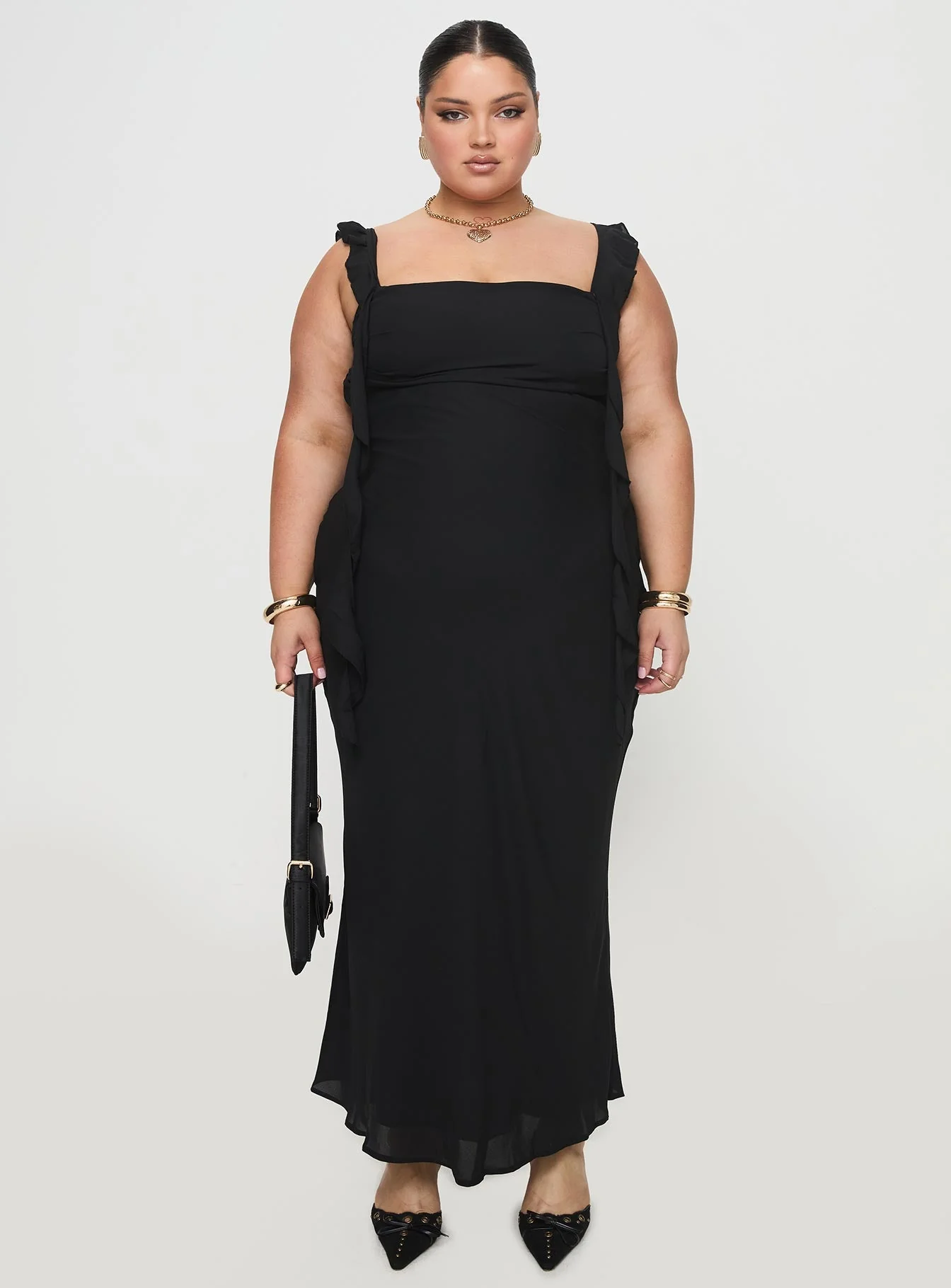 Lanai Maxi Dress Black Curve - Image 7