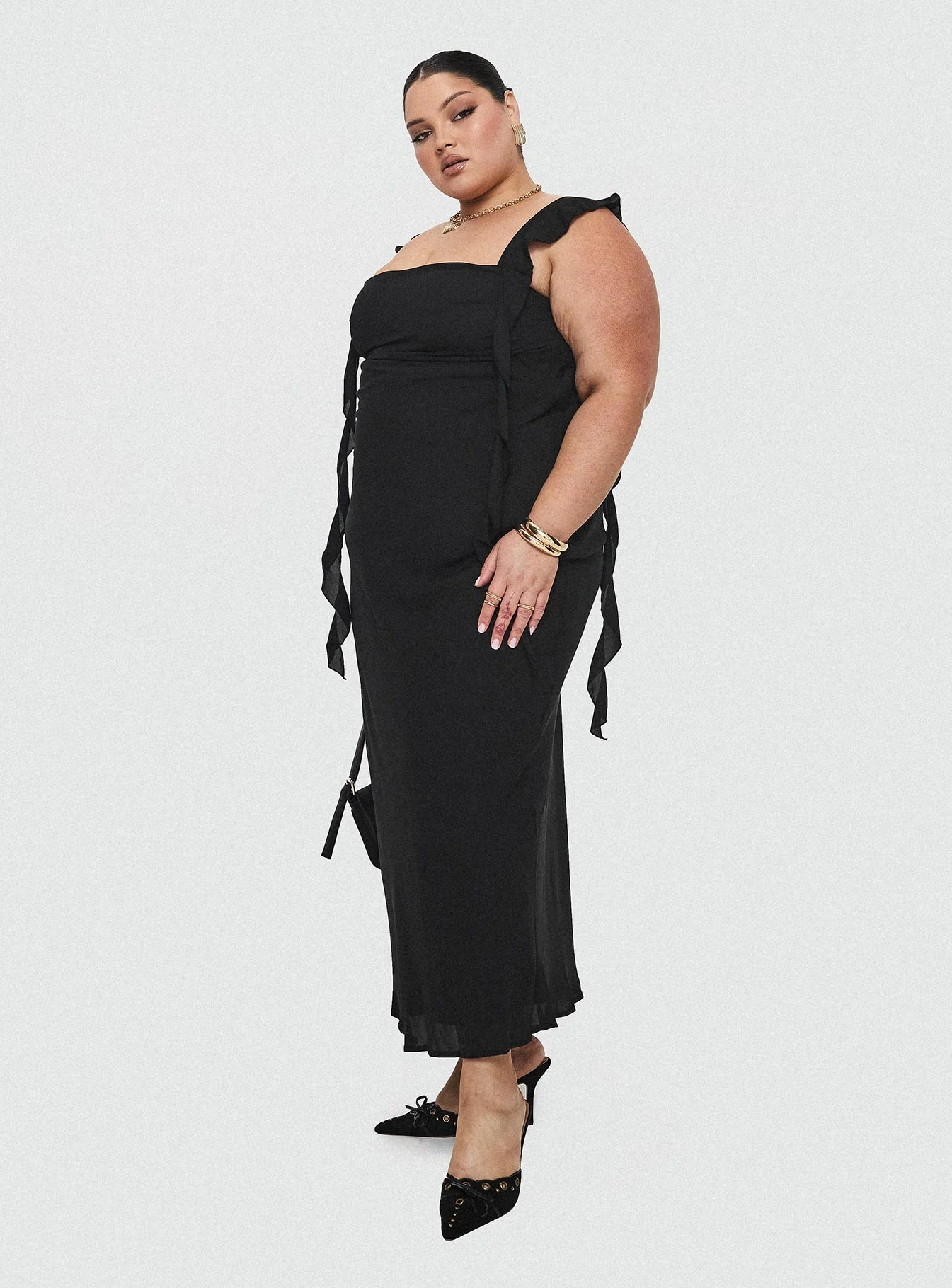 Lanai Maxi Dress Black Curve - Image 9