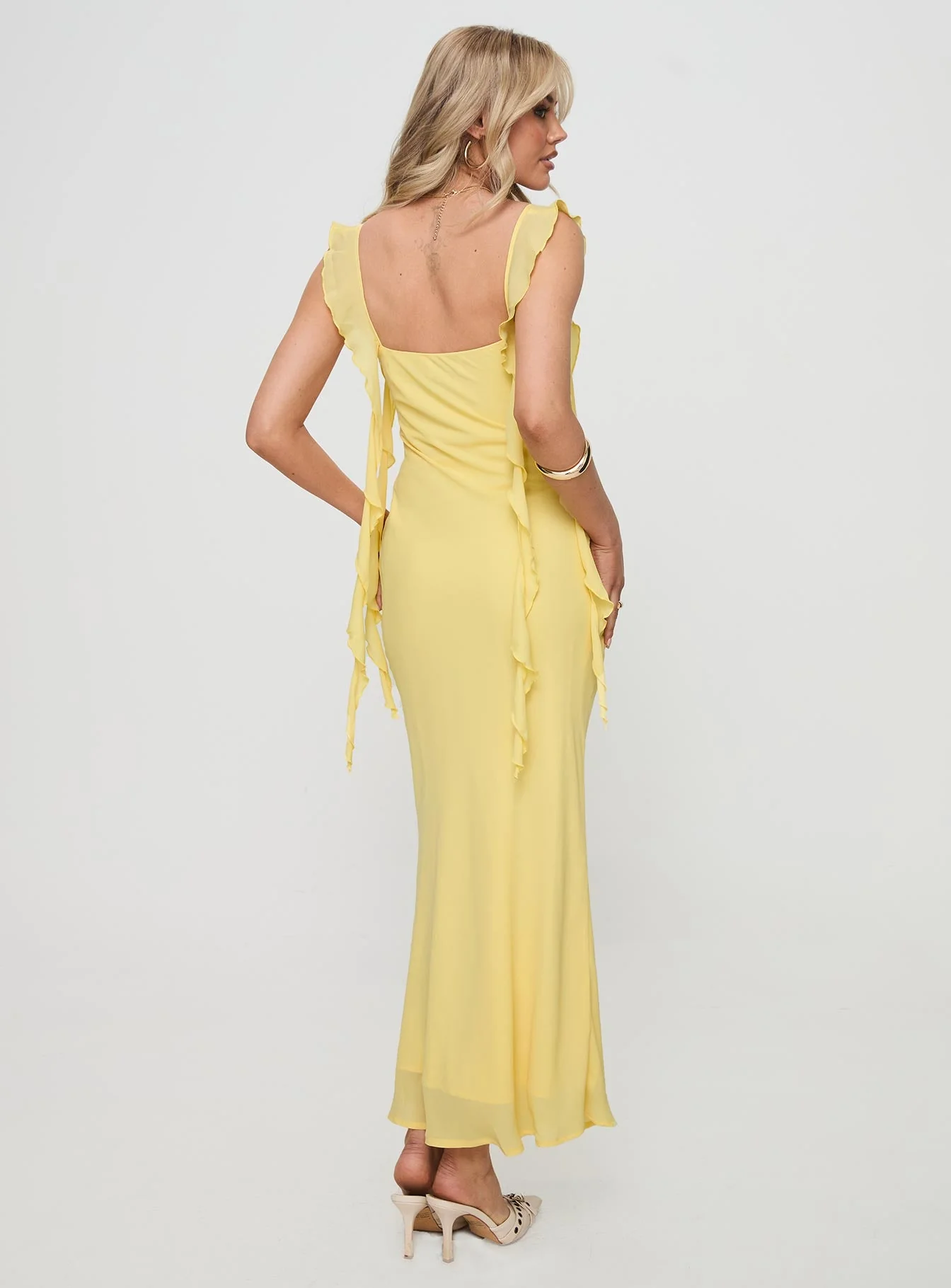 Lanai Maxi Dress Lemon - Image 5