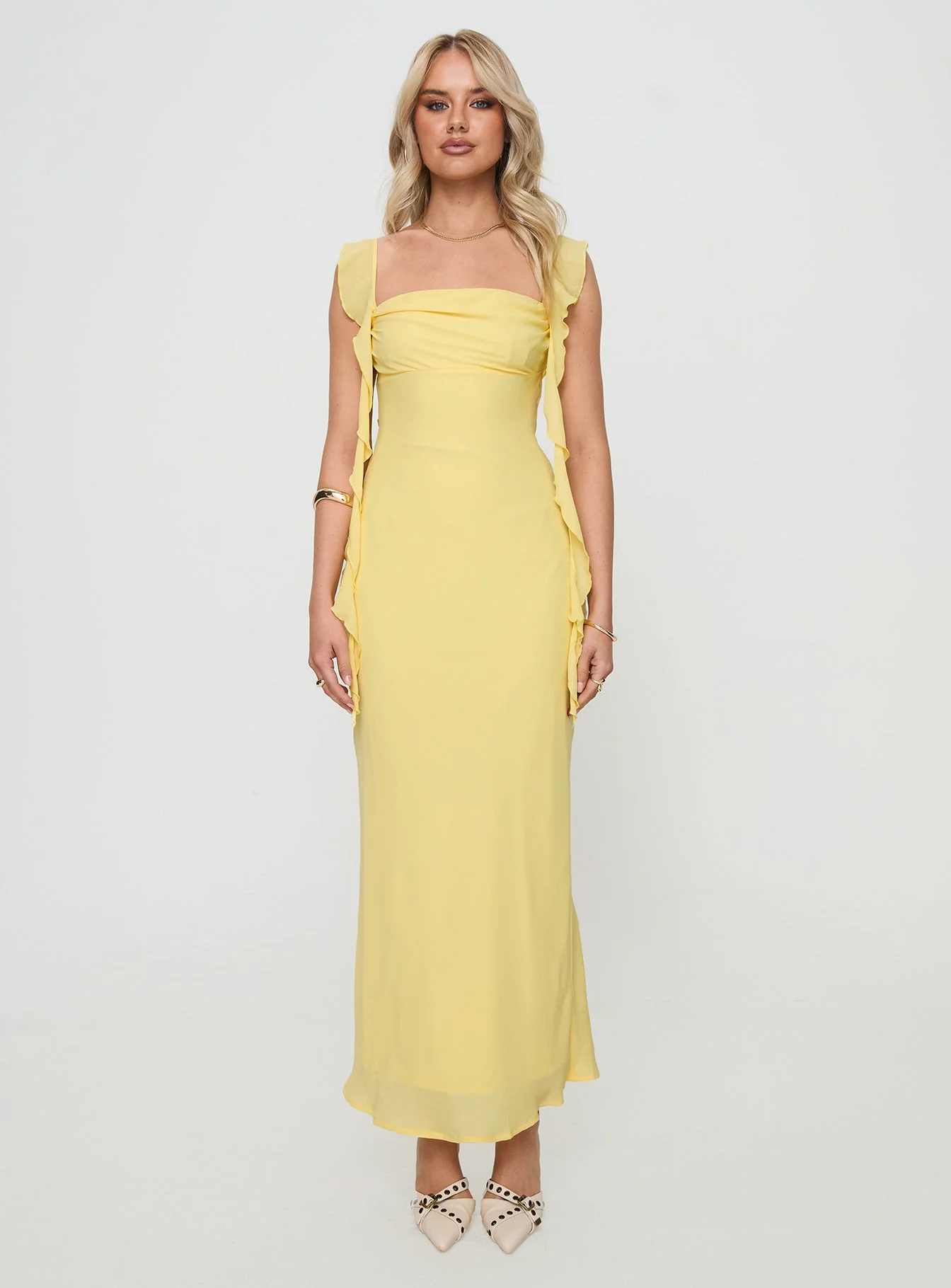 Lanai Maxi Dress Lemon - Image 7