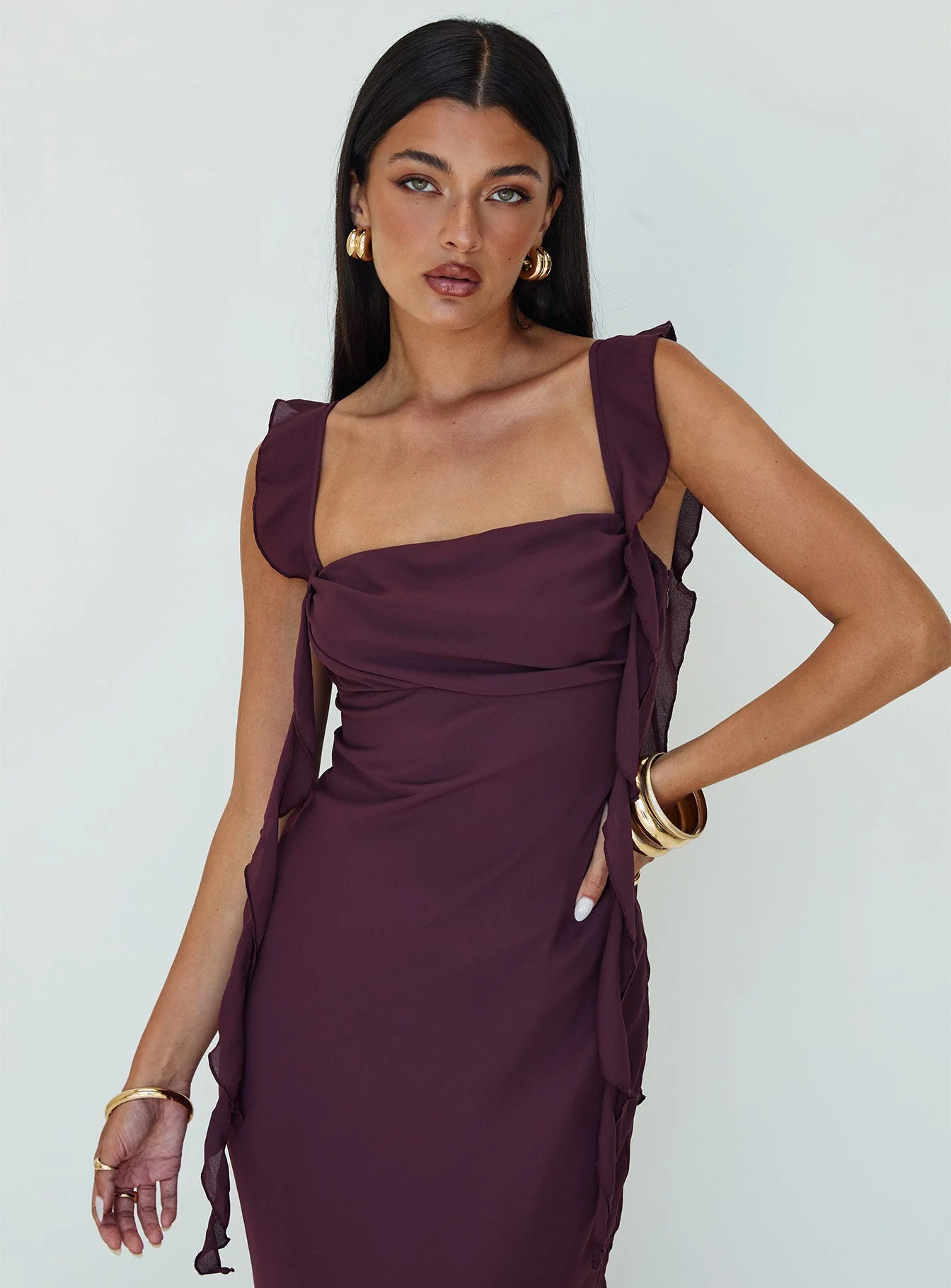 Lanai Maxi Dress Plum - Image 10