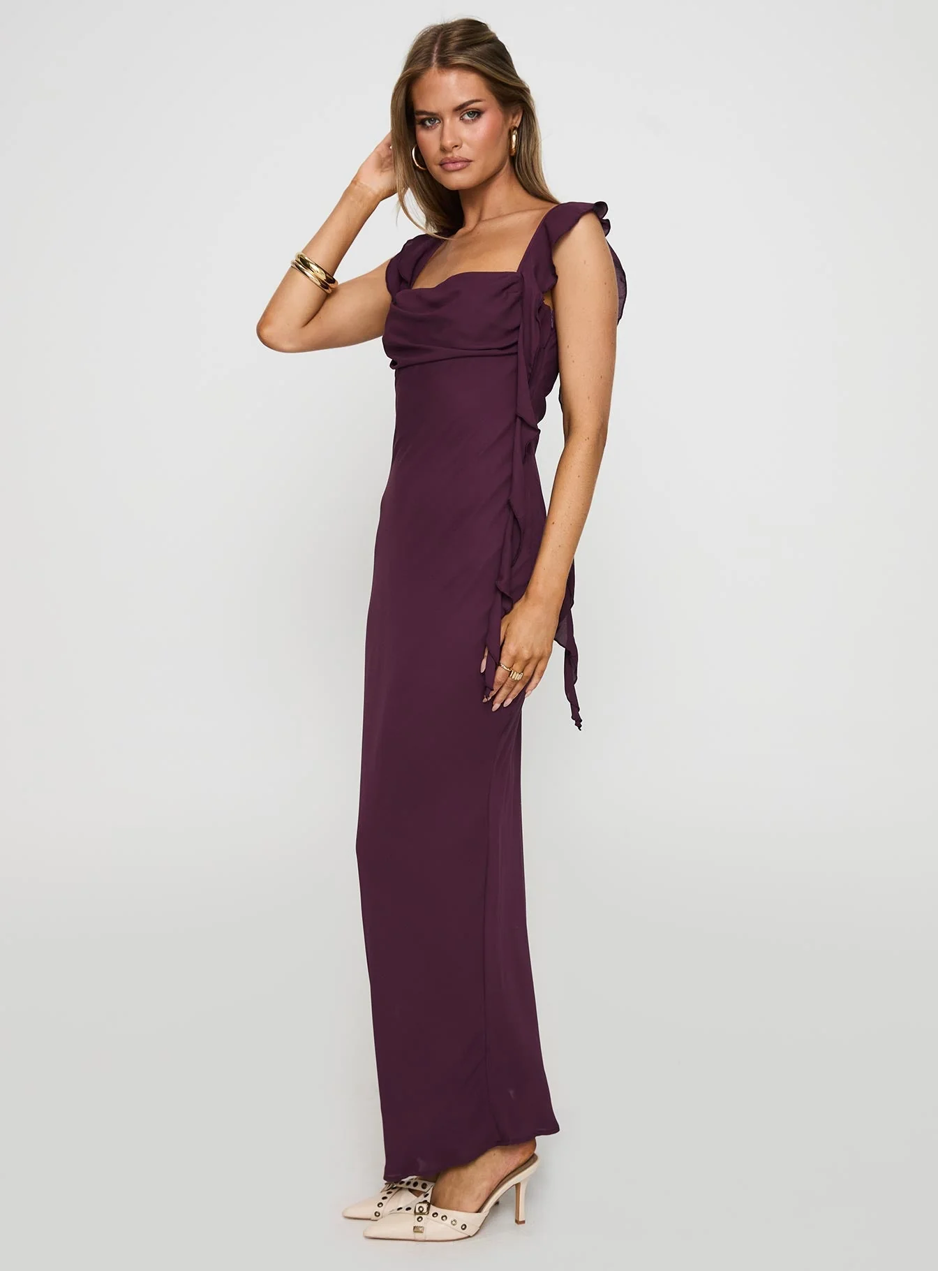 Lanai Maxi Dress Plum - Image 4