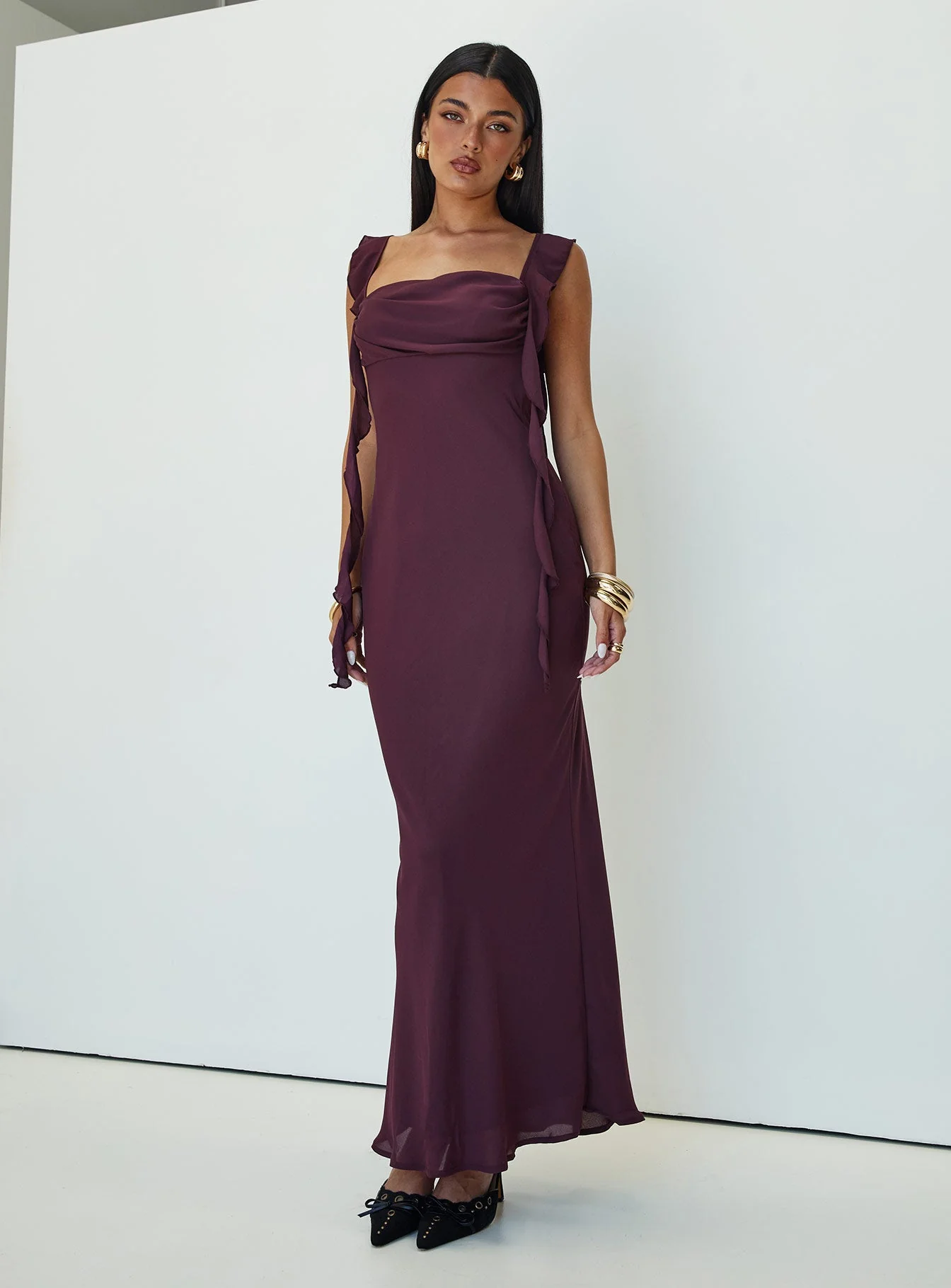 Lanai Maxi Dress Plum - Image 8