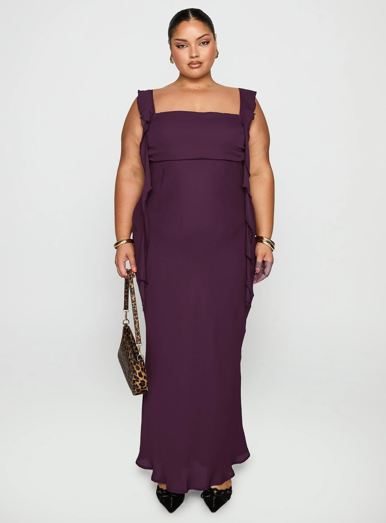Lanai Maxi Dress Plum Curve - Image 7