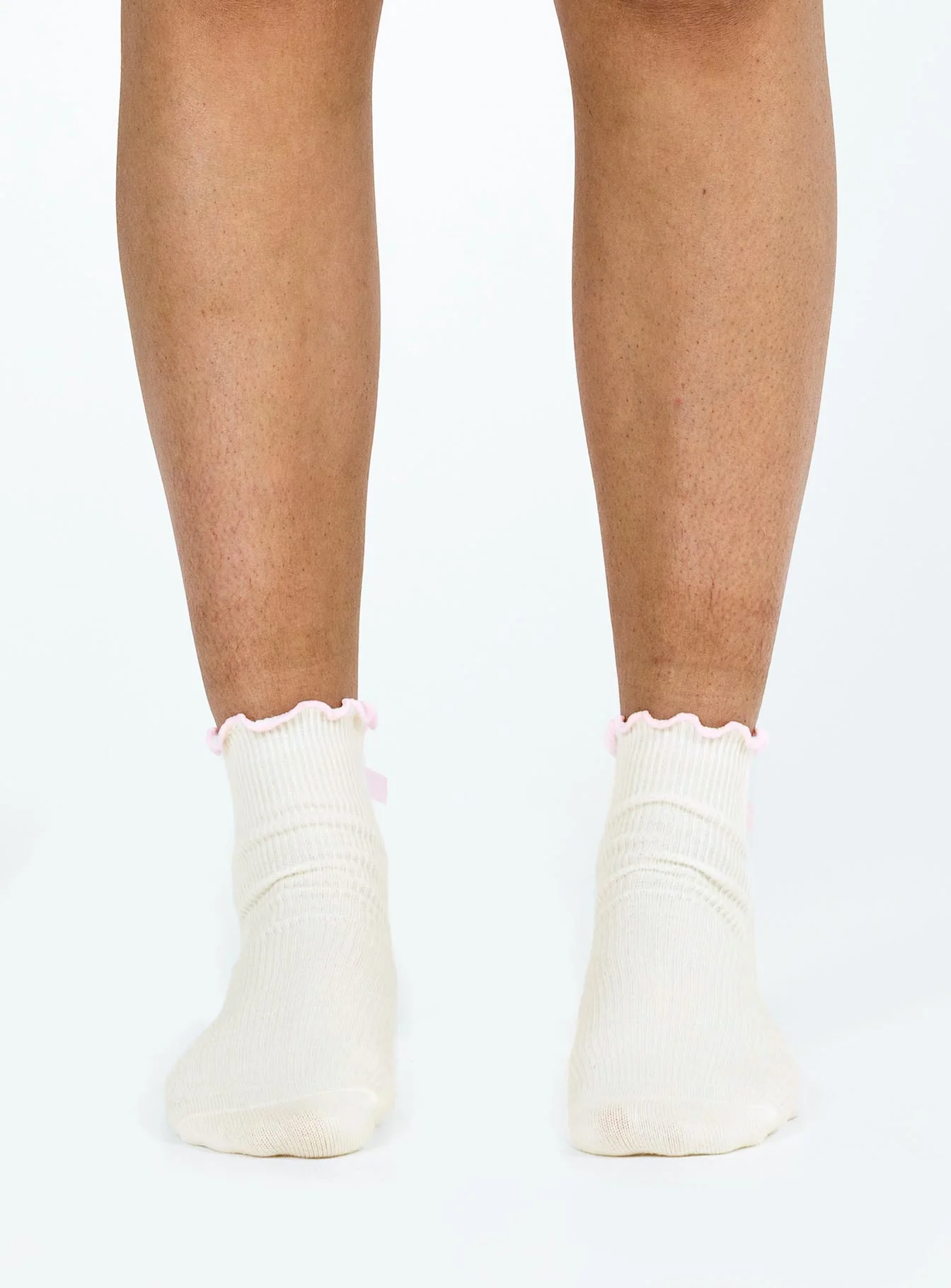 Lanter Socks Cream / Pink - Image 2