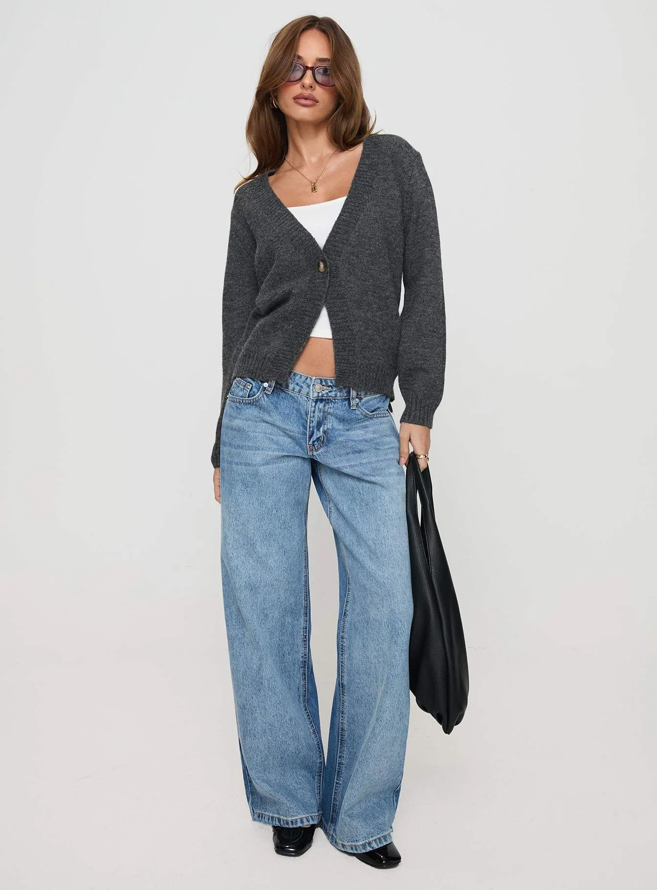 Larkins Cardigan Grey - Image 2