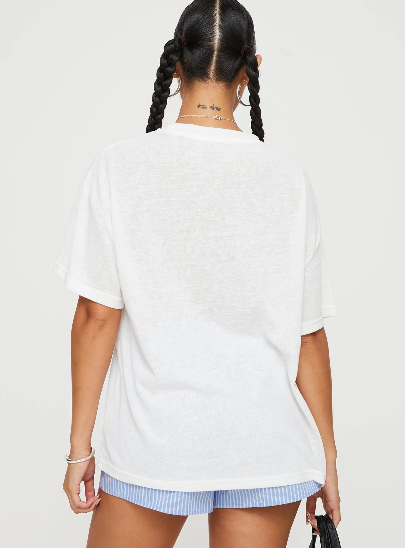 Larry Lobster Oversized Tee White - Image 5
