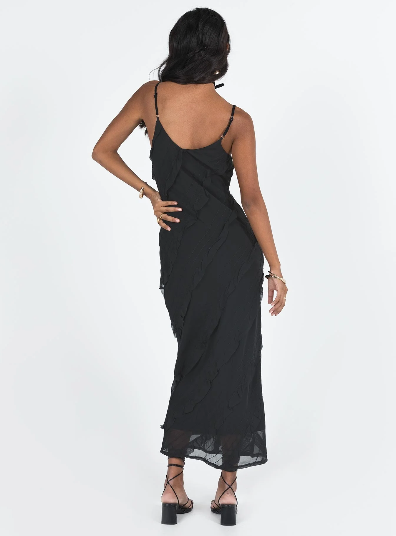 Lars Maxi Dress Black - Image 7