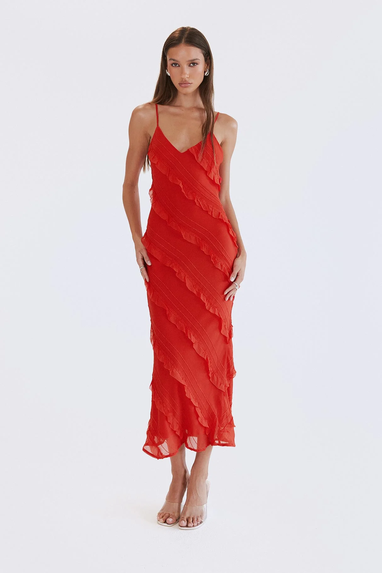 Lars Maxi Dress Red - Image 3