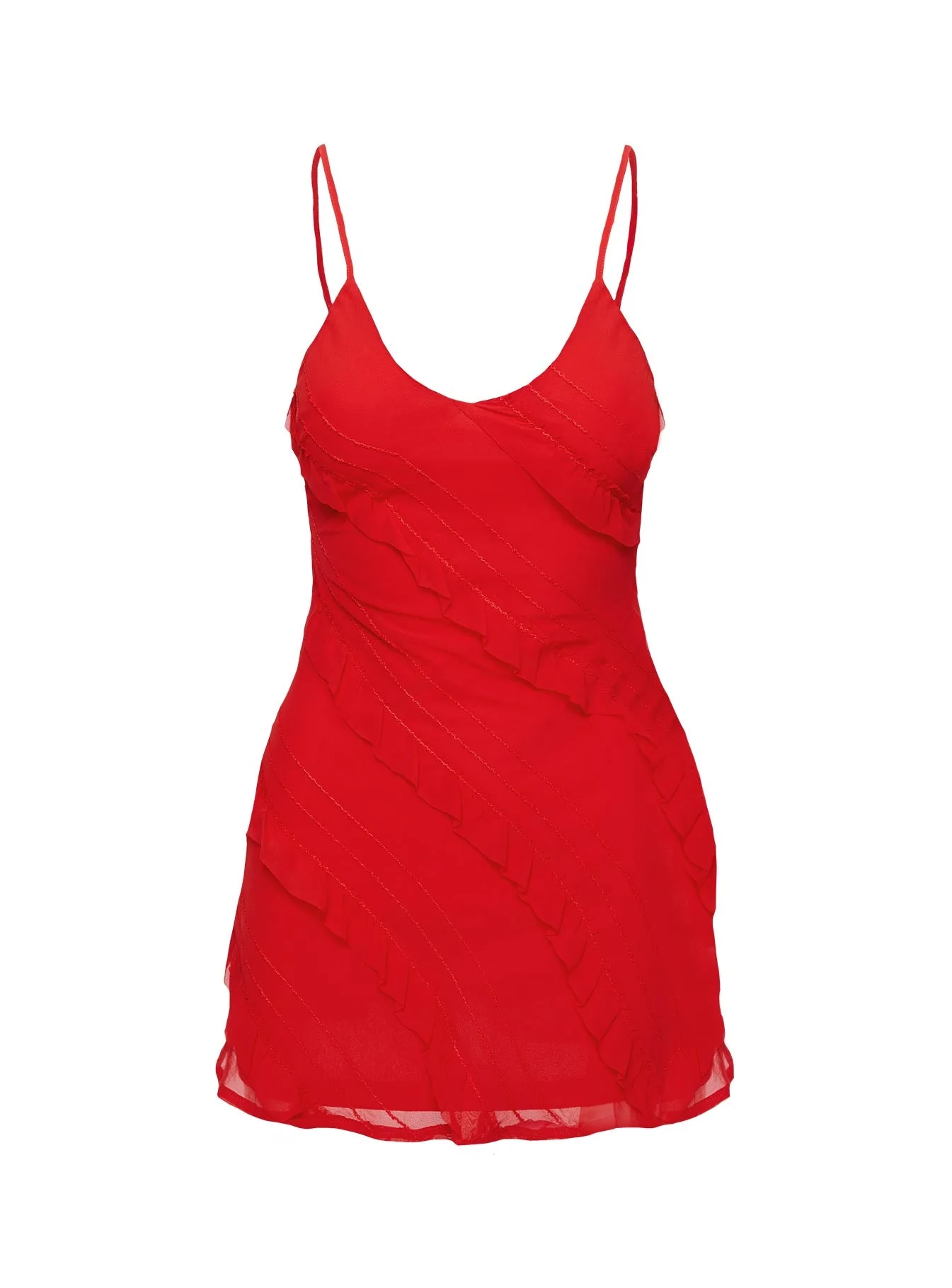 Lars Mini Dress Red - Image 8