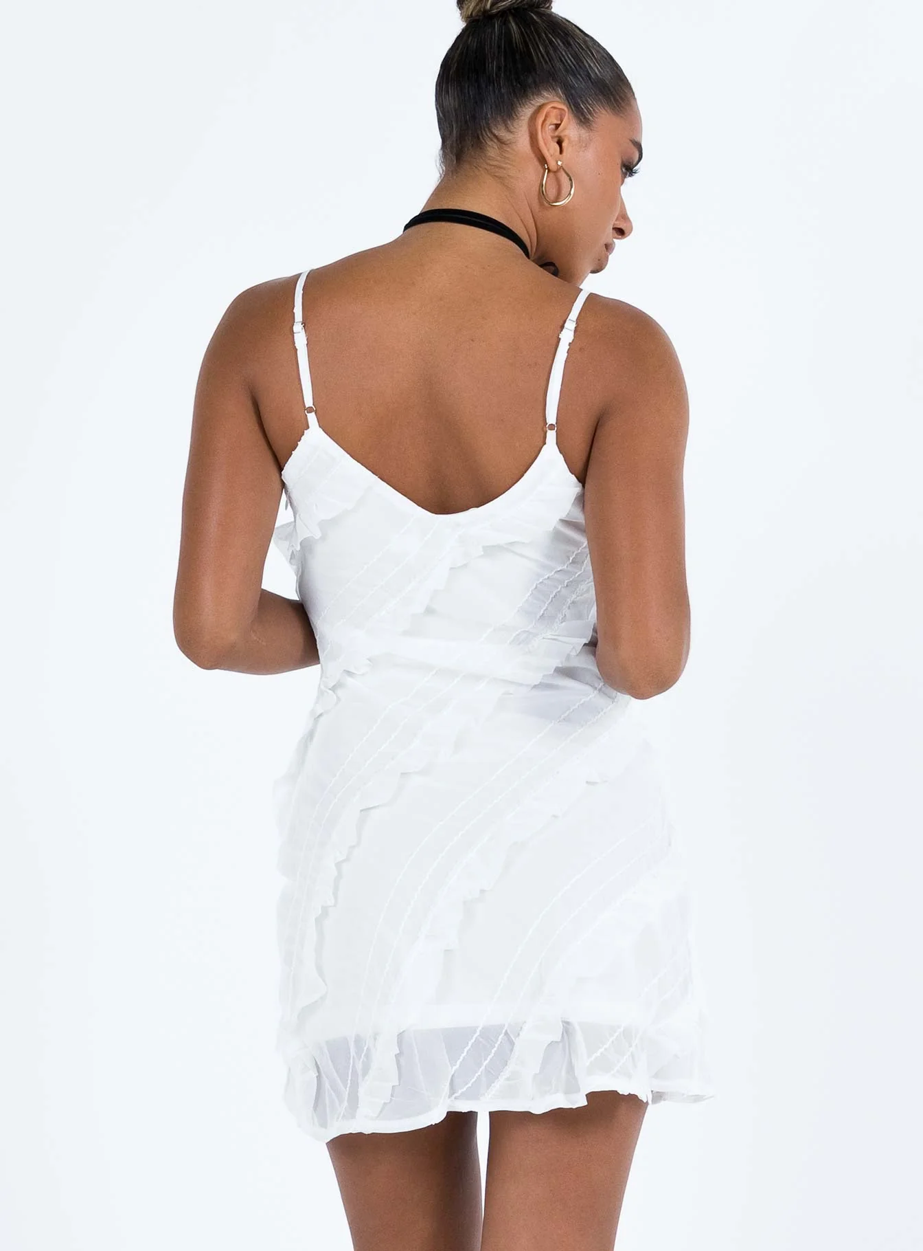 Lars Mini Dress White - Image 5