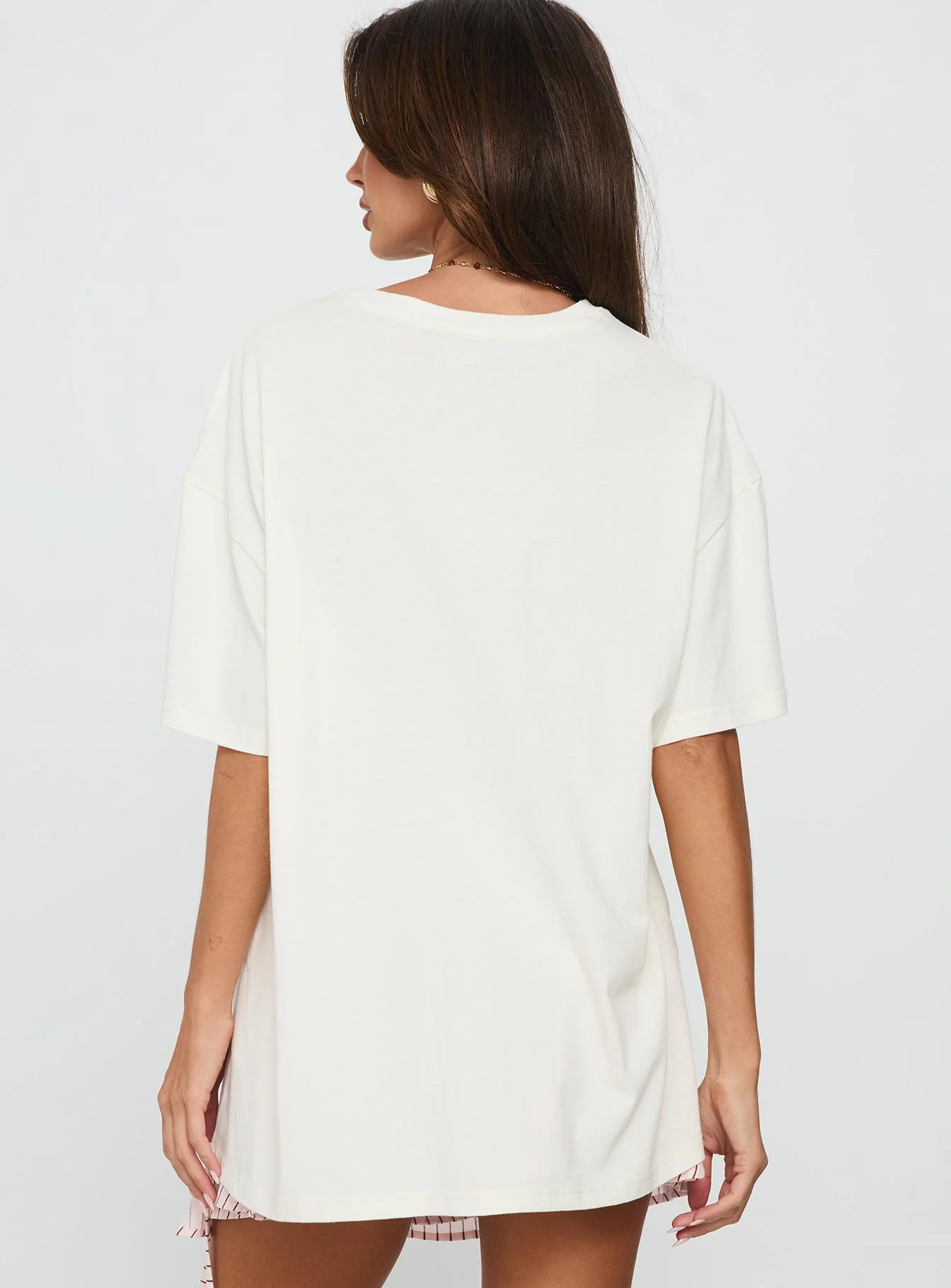 Lassie Girl Oversized Graphic Top Cream - Image 4
