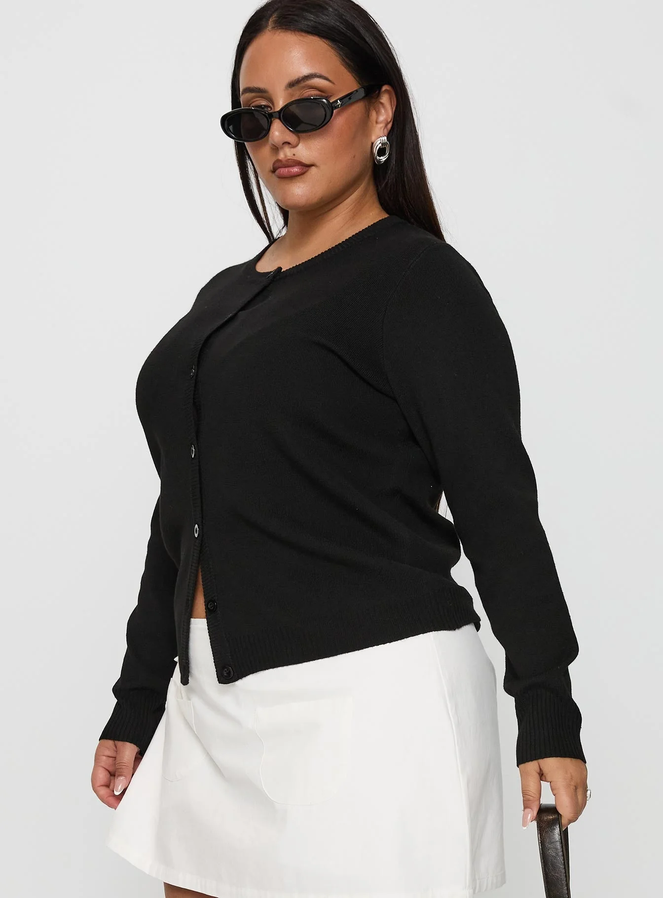 Lauraine Cardigan Black Curve - Image 4