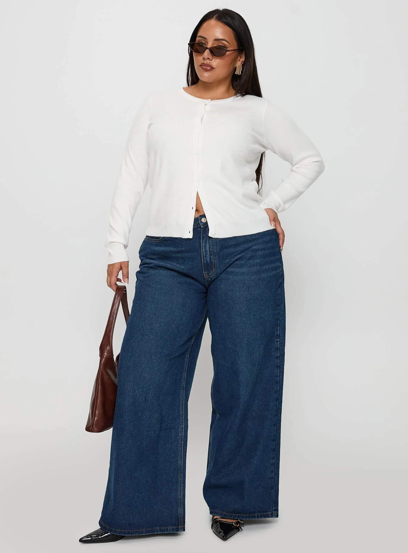 Lauraine Cardigan White Curve - Image 3