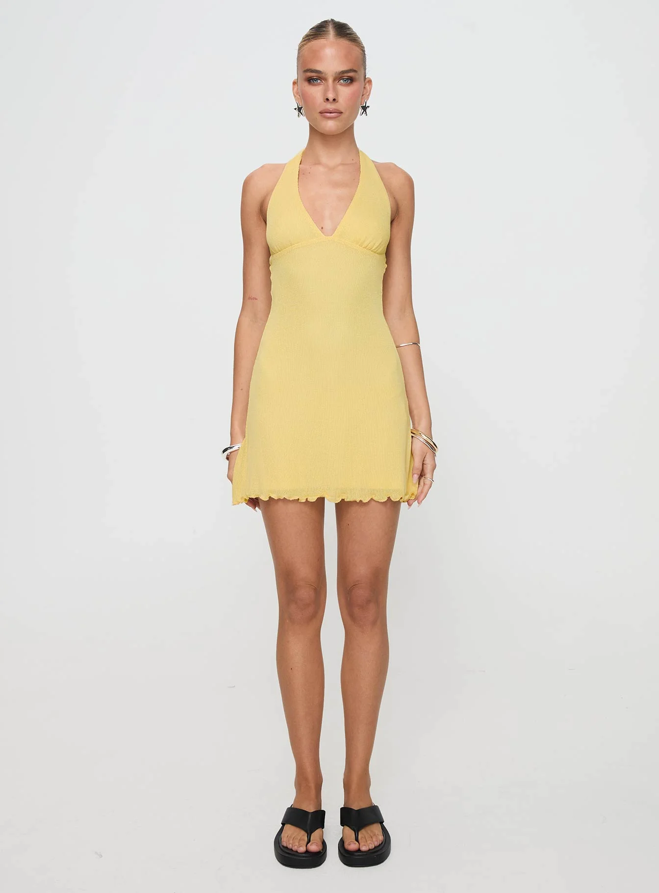 Leam Mini Dress Butter - Image 7