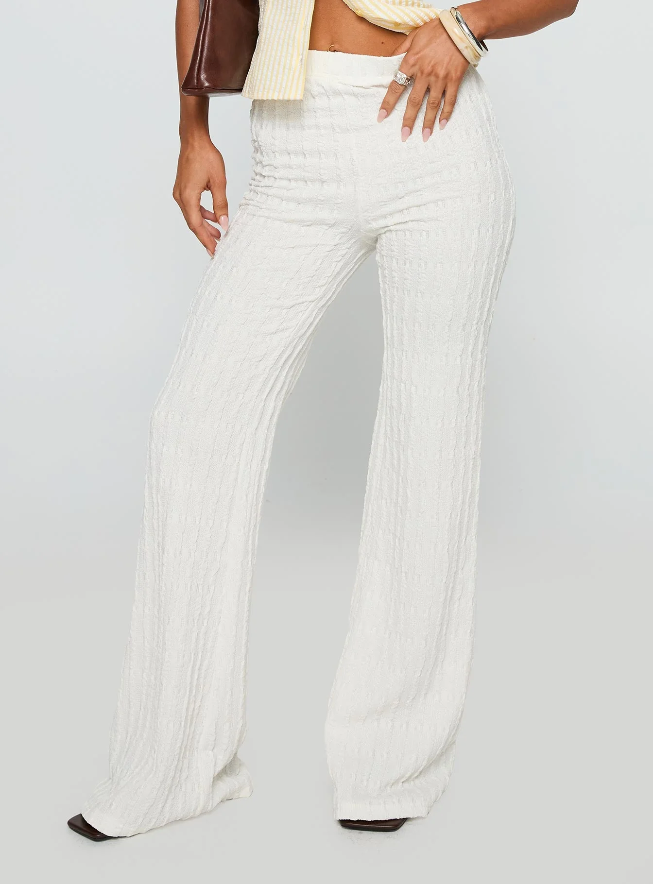 Leisure State Knit Pant White - Image 2