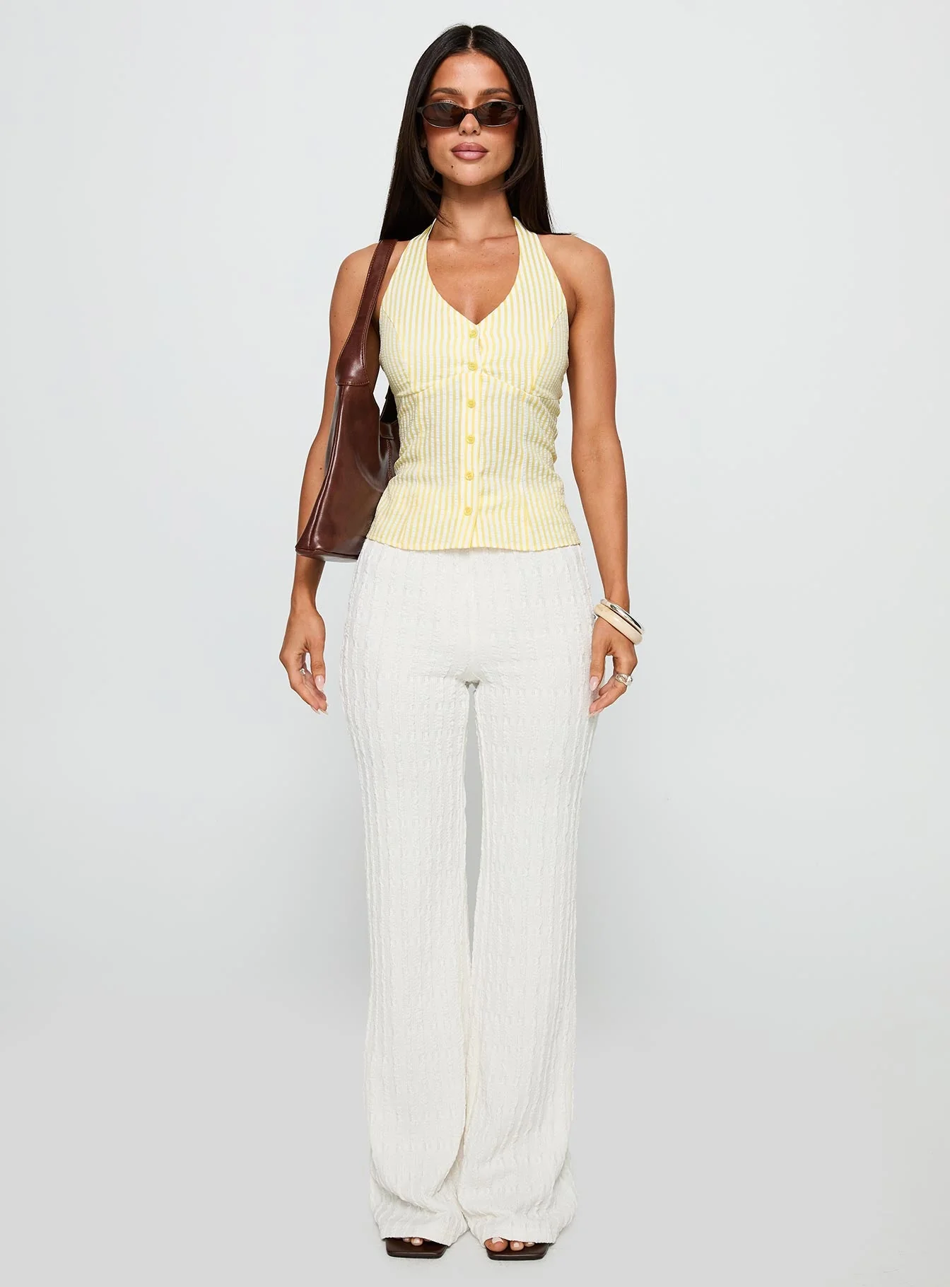 Leisure State Knit Pant White - Image 7