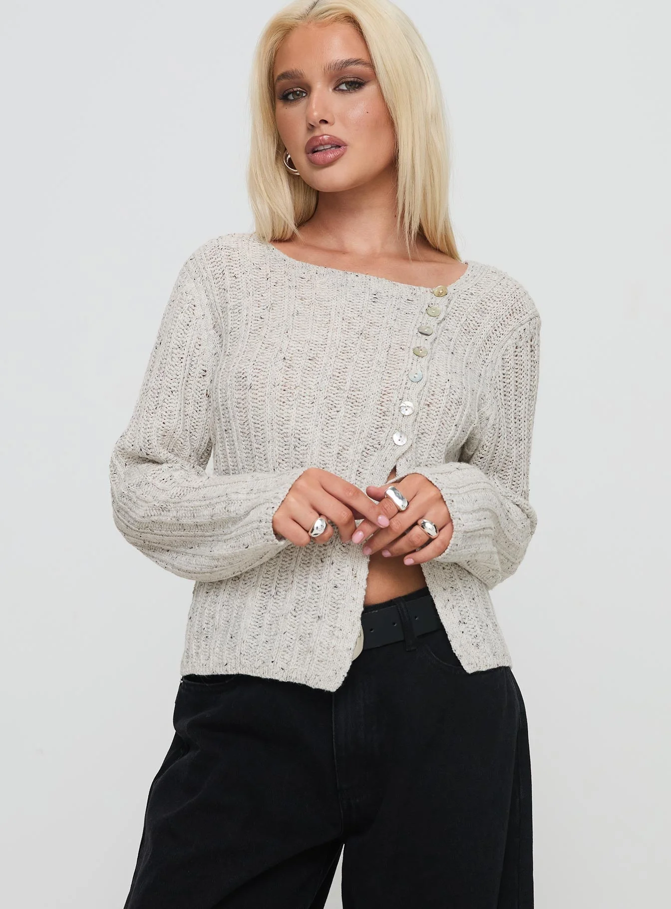 Lenker Knit Jumper Grey - Image 2