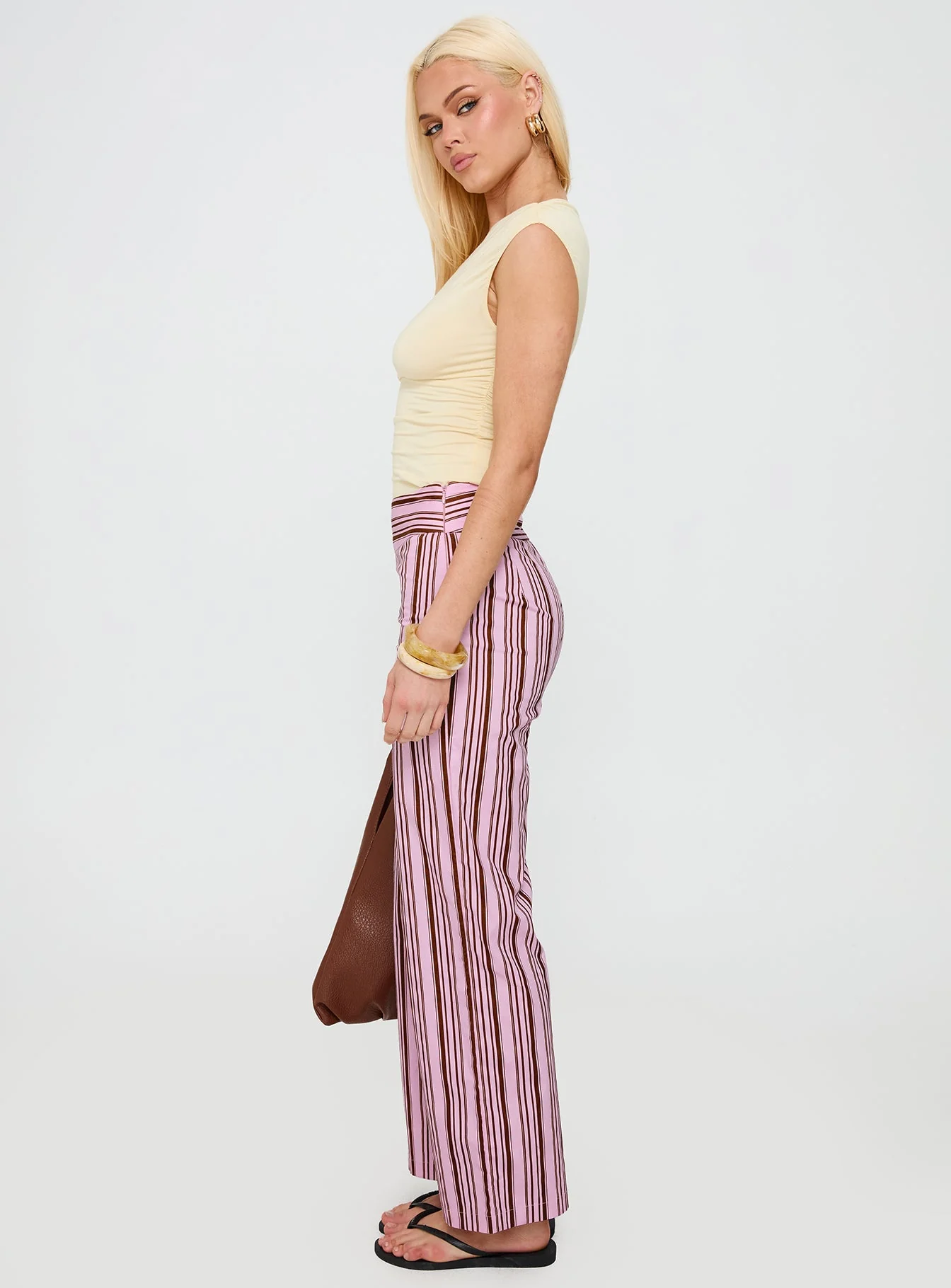 Leocadie Pants Pink Stripe - Image 4