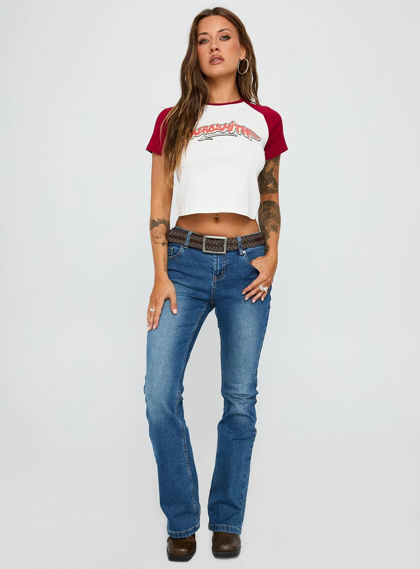 Let Rock Rule Graphic Top White / Red - Image 2