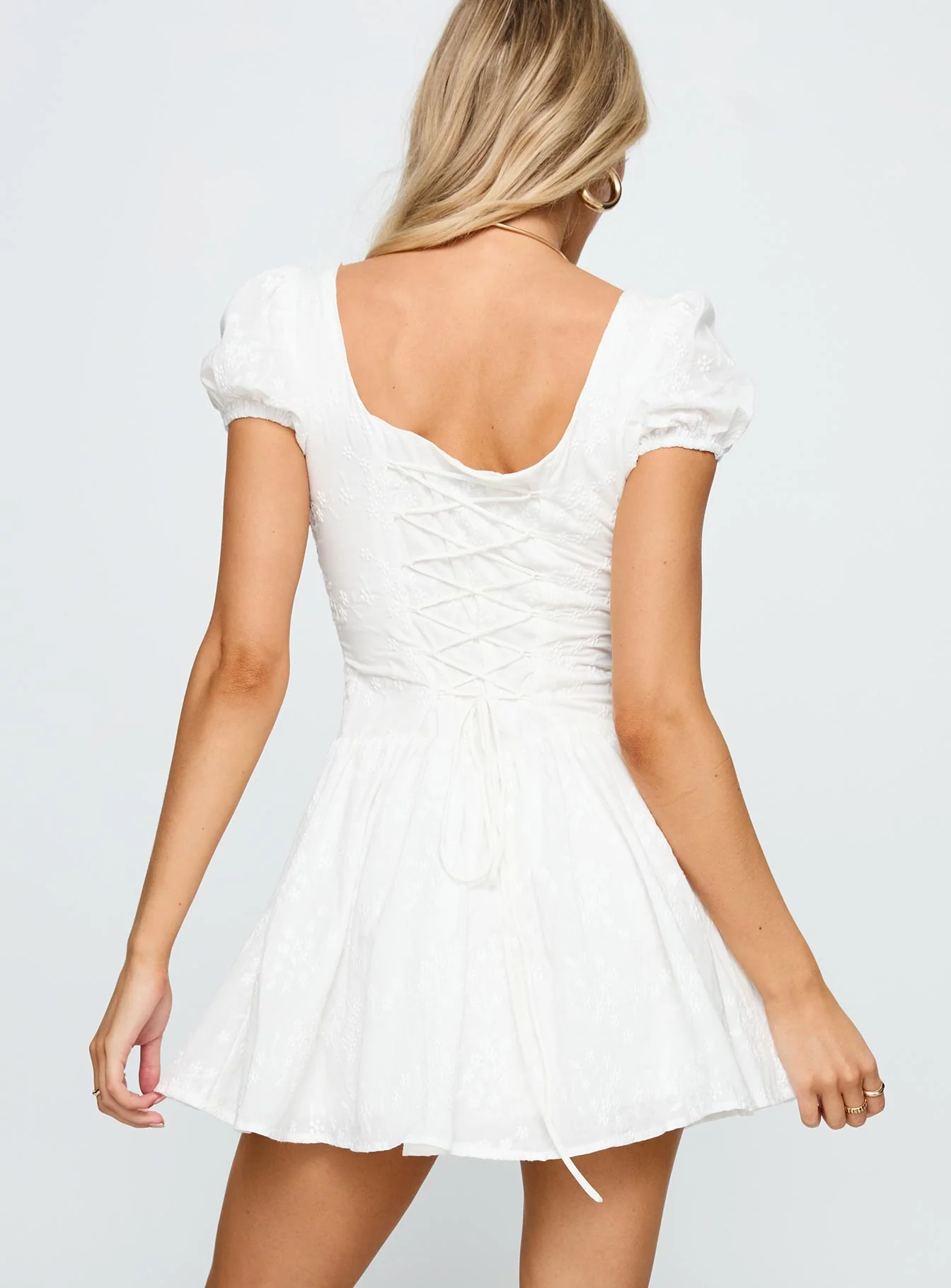 Lethia Corset Mini Dress White - Image 5
