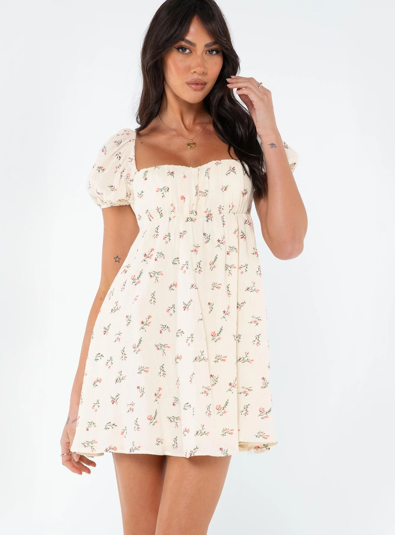 Let's Dance Mini Dress White / Floral - Image 2