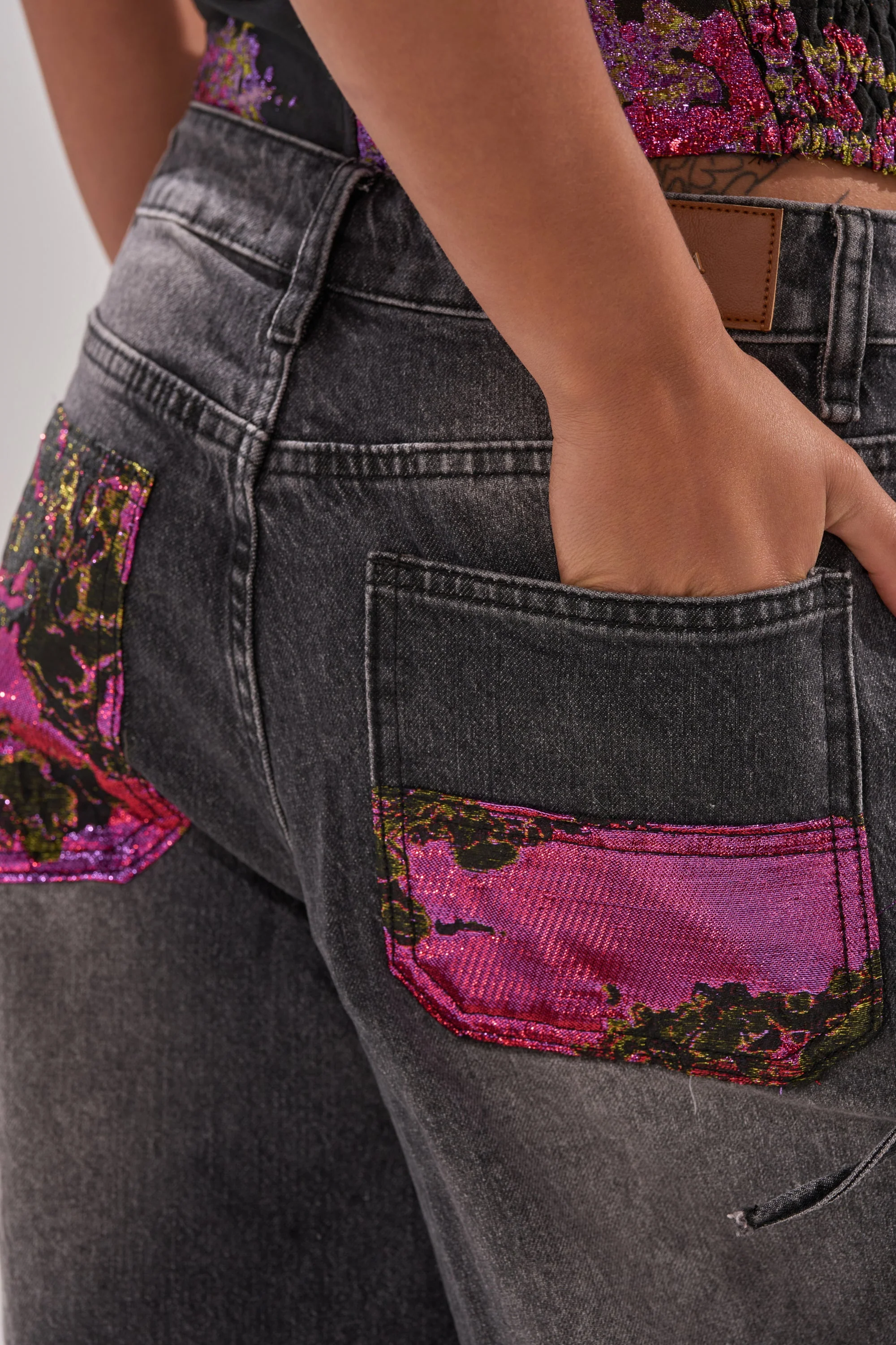 LETS PARTY BROCADE RELAXED DENIM - Image 7