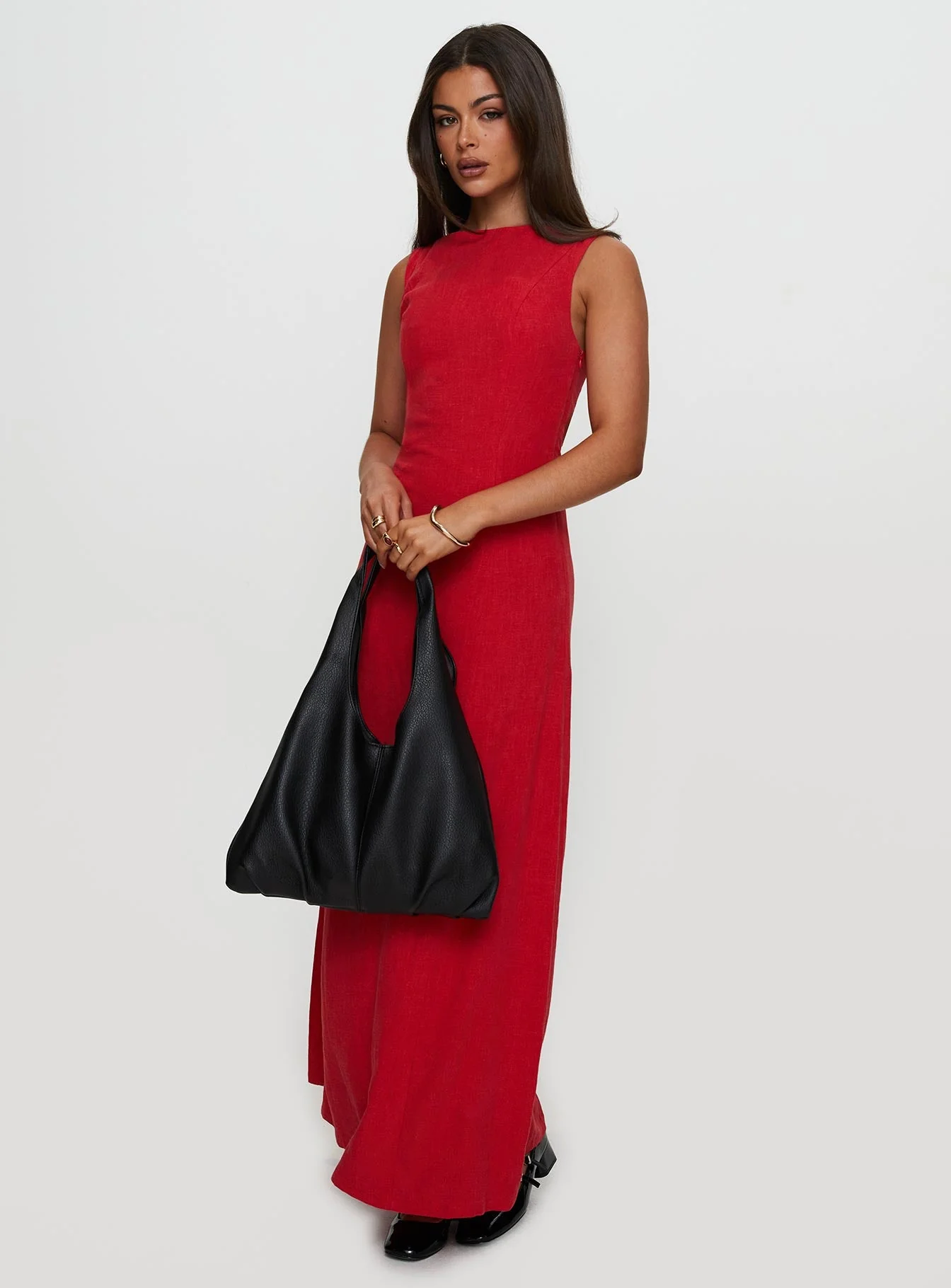Lewisa Maxi Dress Red - Image 2