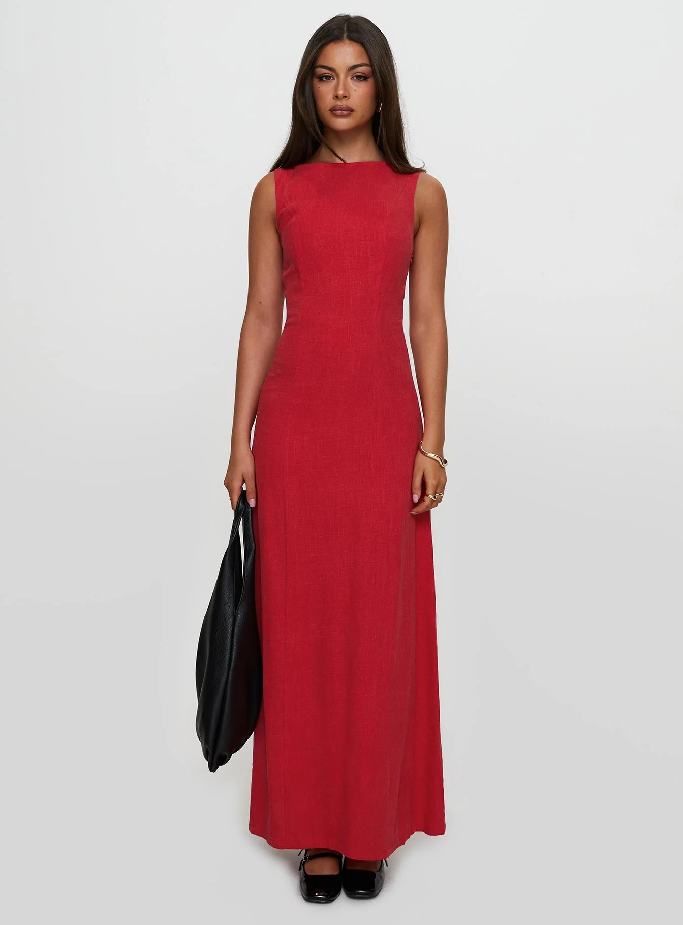 Lewisa Maxi Dress Red - Image 6