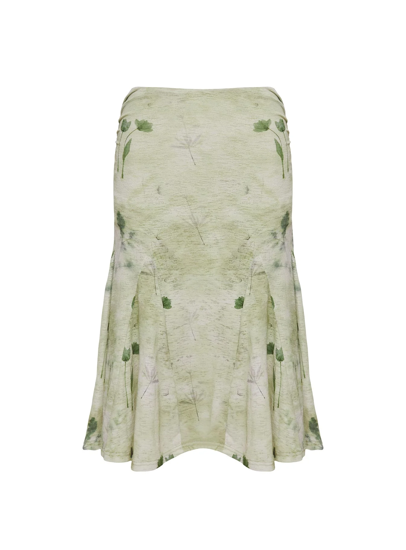 Lewish Low Rise Midi Skirt Green Floral - Image 15